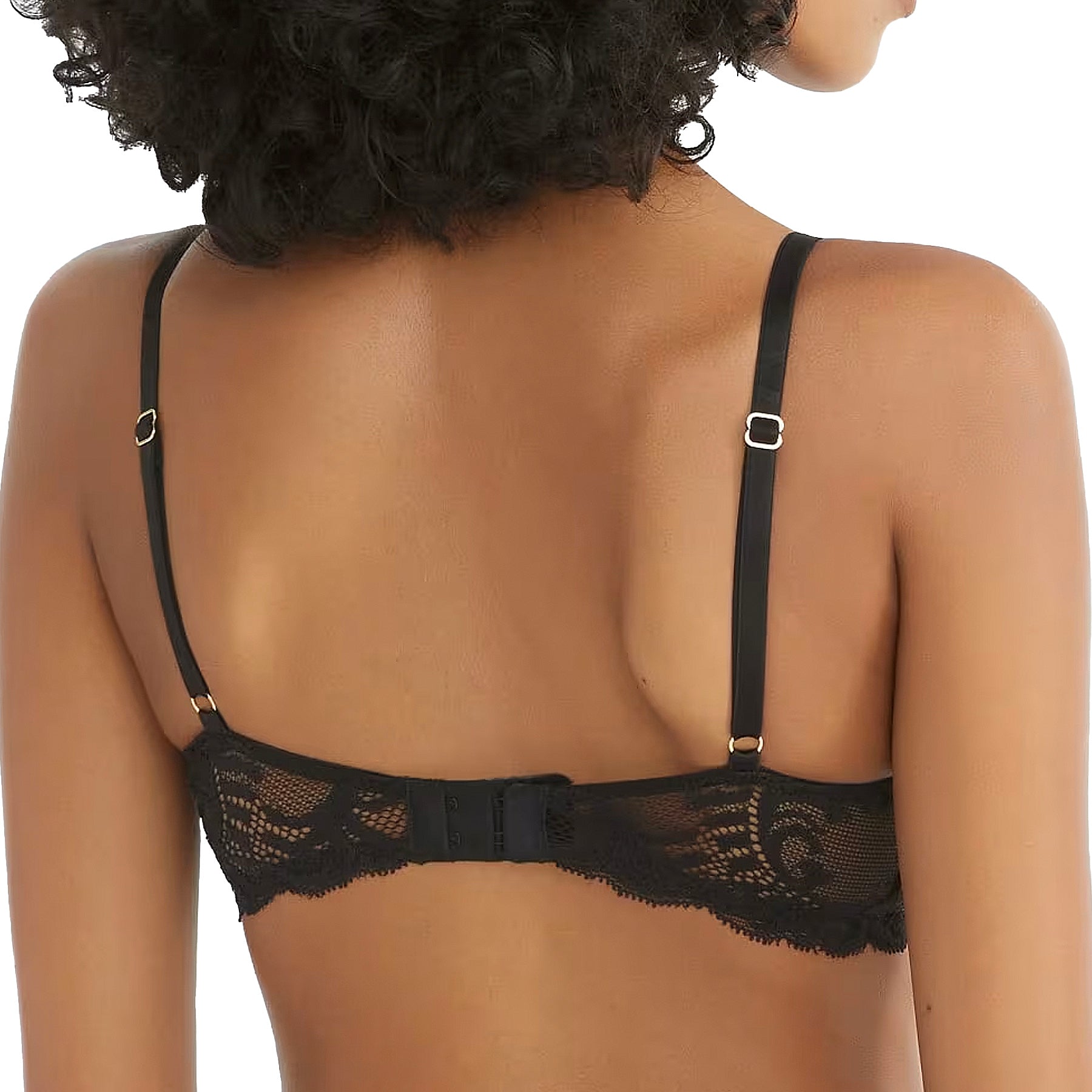 Natori Feathers Contour Plunge Bra 730023 Black Back