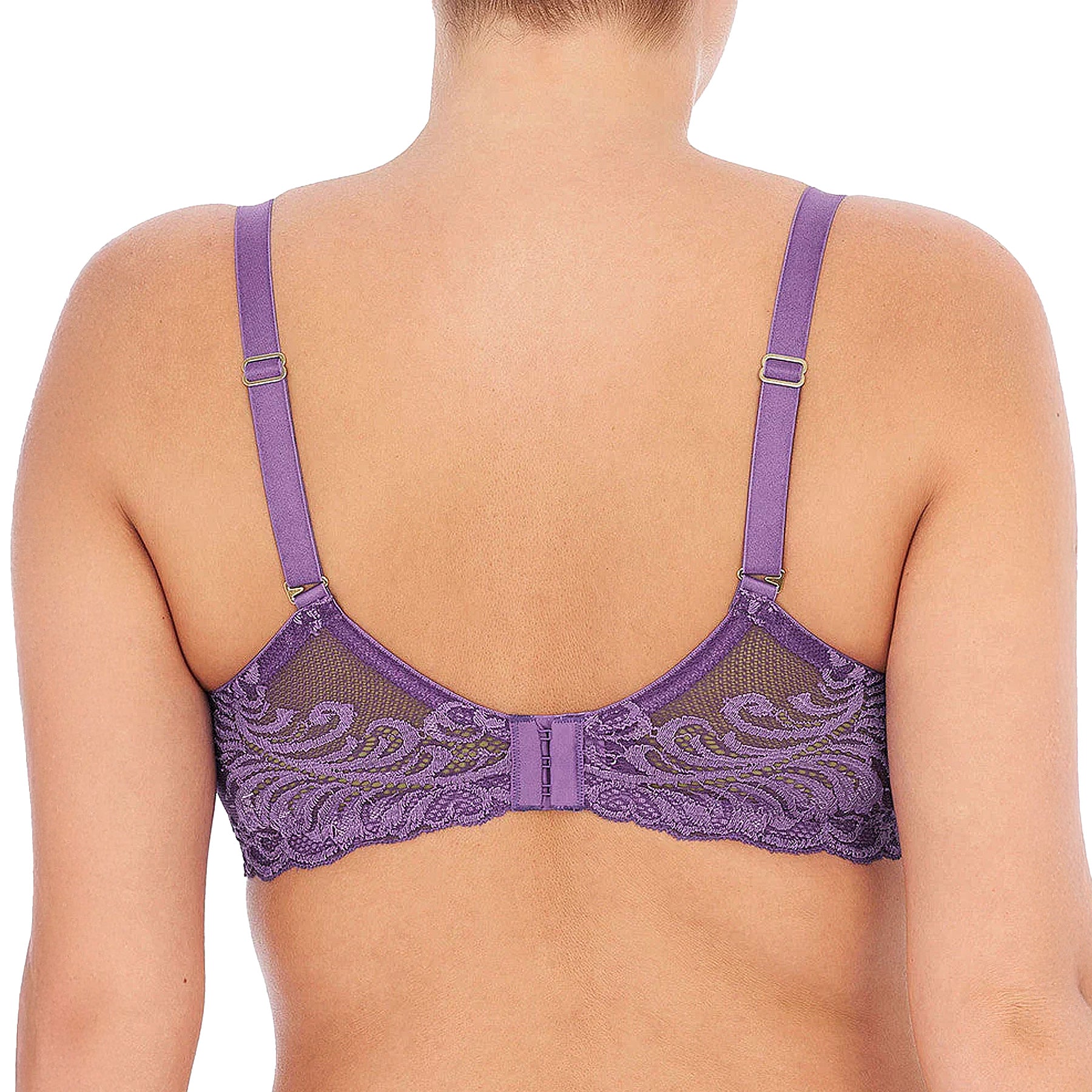 Natori Feathers Full Figure Contour Underwire Bra 741299 Blue Lavender Back