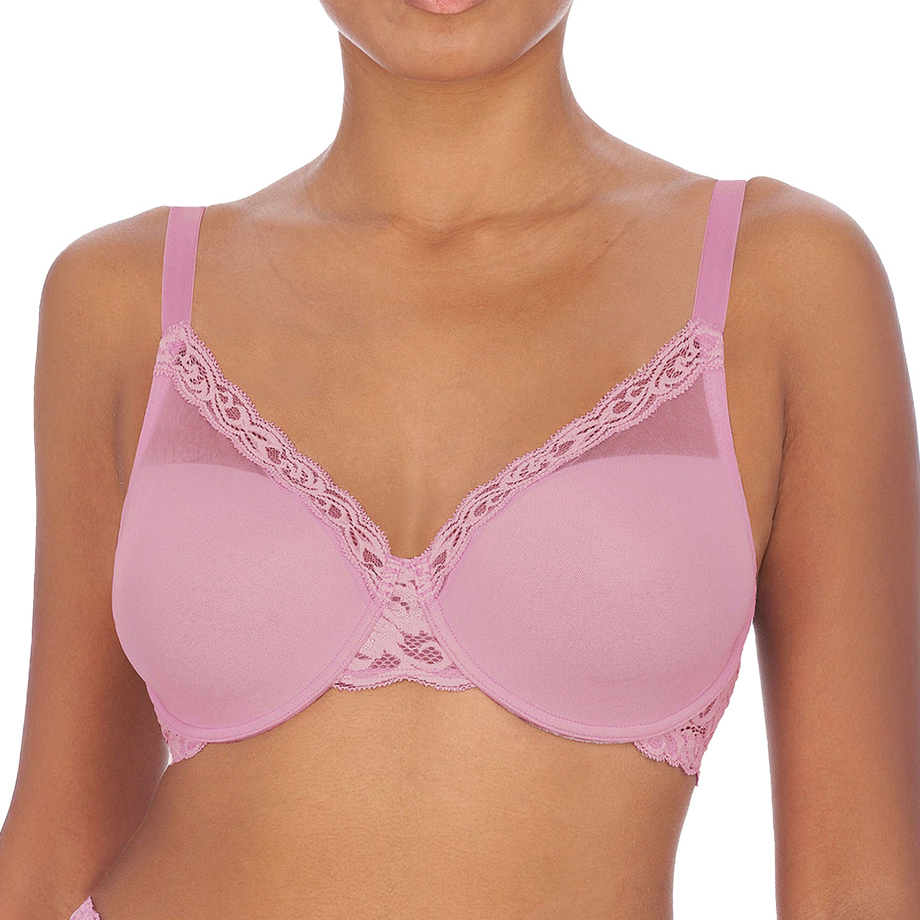 Natori Feathers Full Figure Contour Underwire Bra 741299 Freesia Front