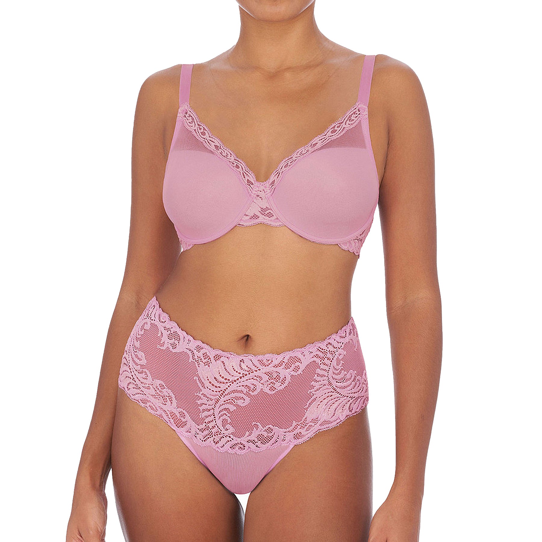 Natori Feathers Full Figure Contour Underwire Bra 741299 Freesia Set