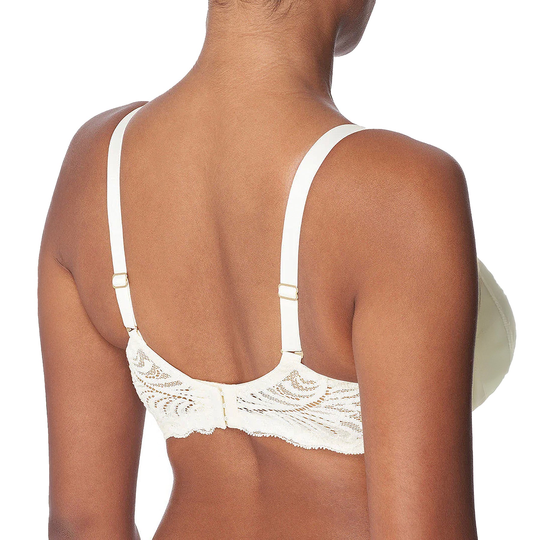 Natori Feathers Full Figure Contour Underwire Bra 741299 Ivory Back