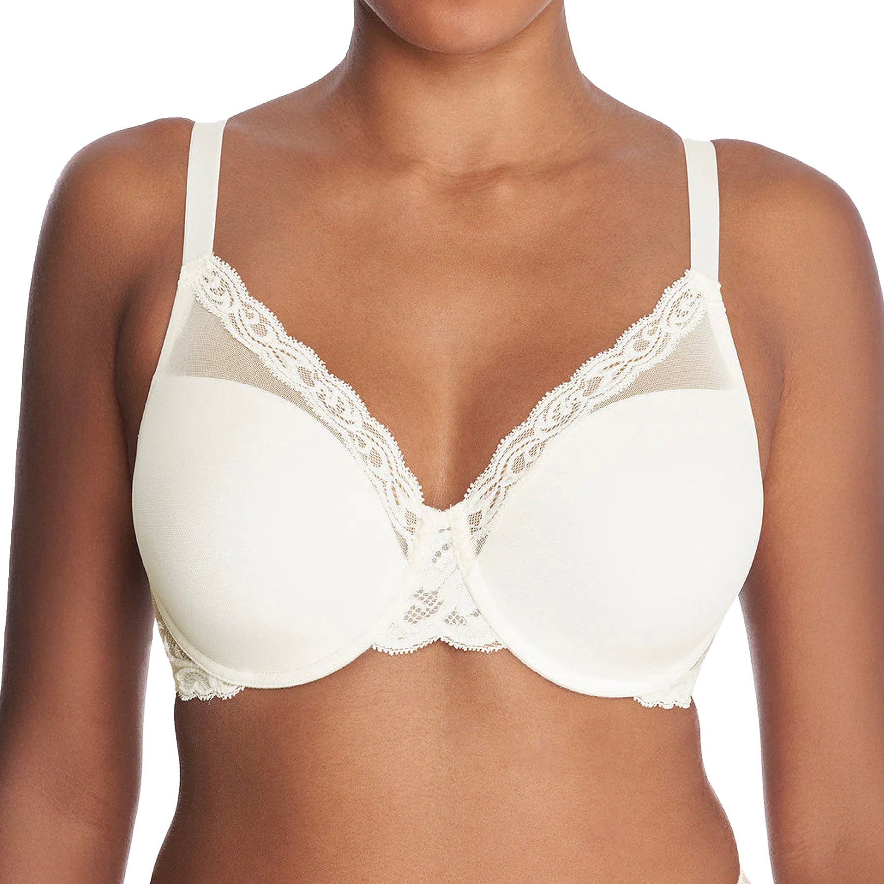 Natori Feathers Full Figure Contour Underwire Bra 741299 Ivory Front