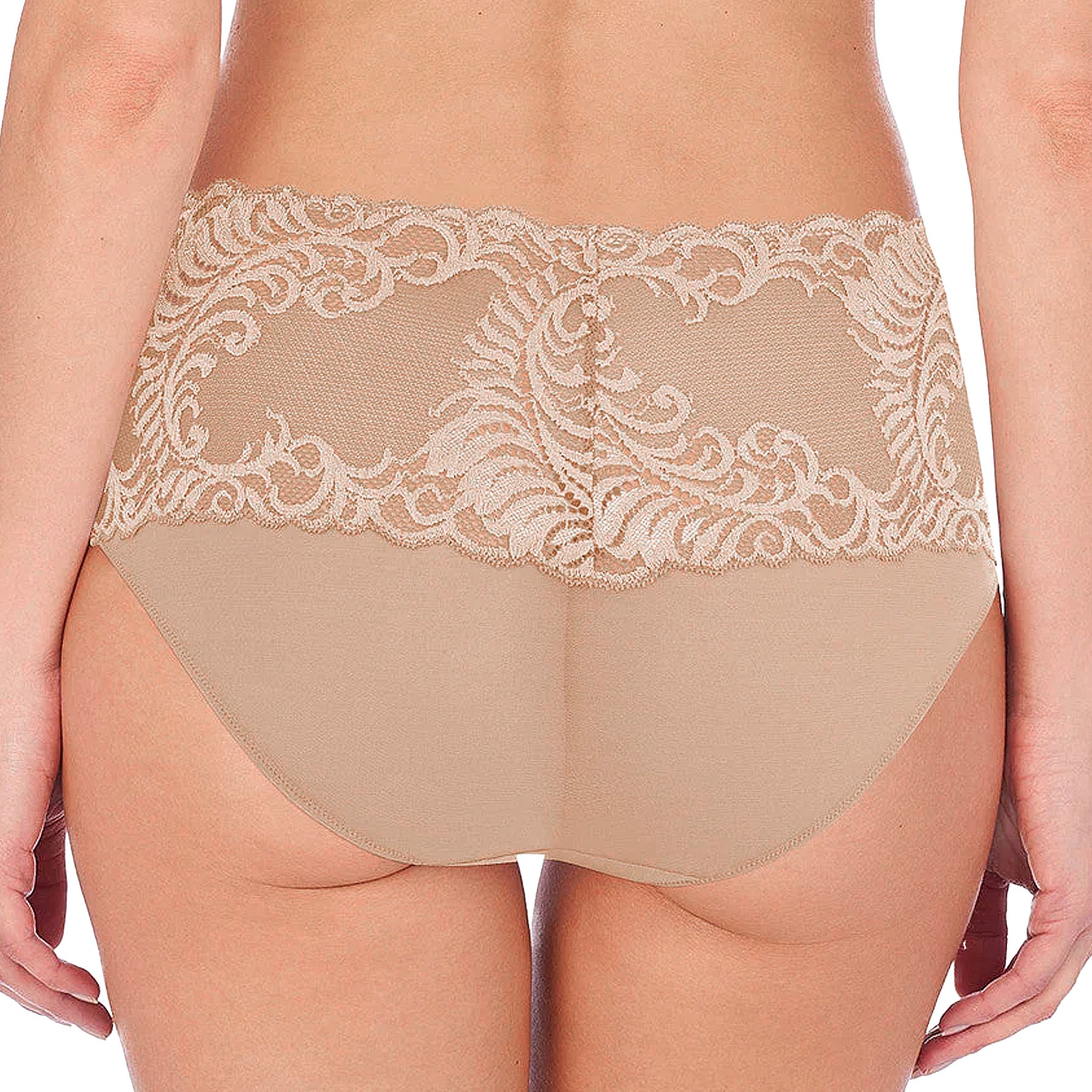 Natori Feathers Girl Brief Panty 756023 Cafe Back