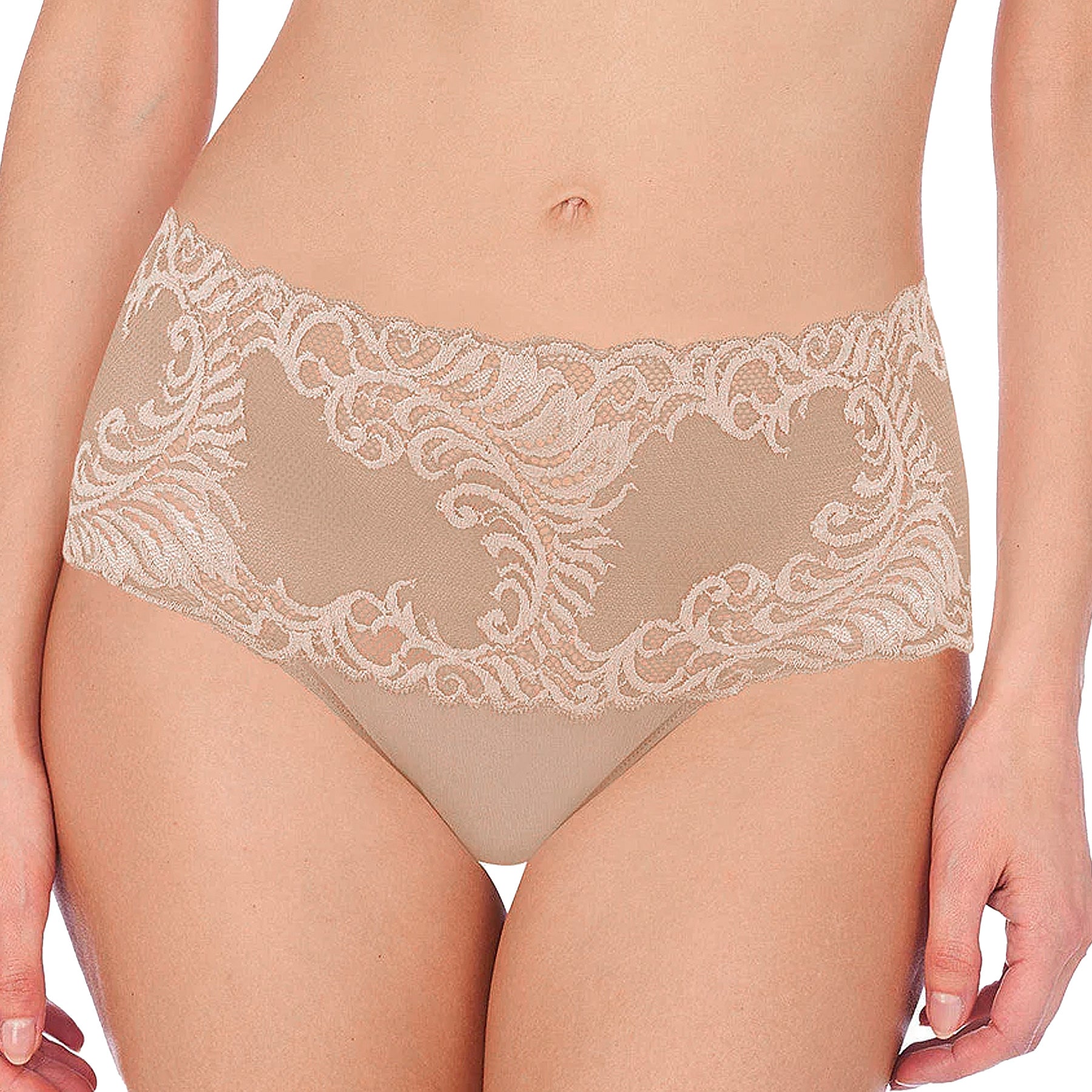 Natori Feathers Girl Brief Panty 756023 Cafe Front