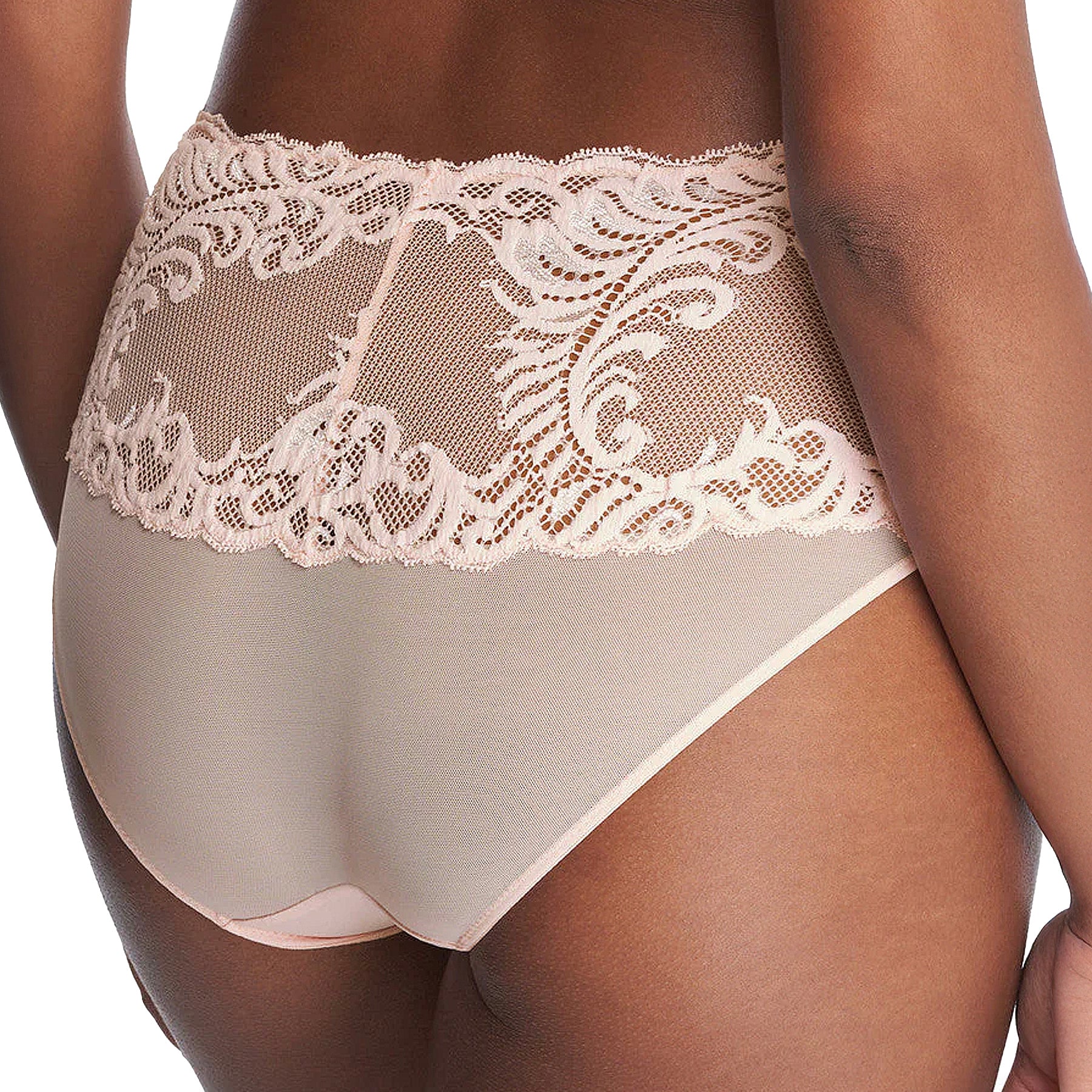 Natori Feathers Girl Brief Panty 756023 Seashell Back