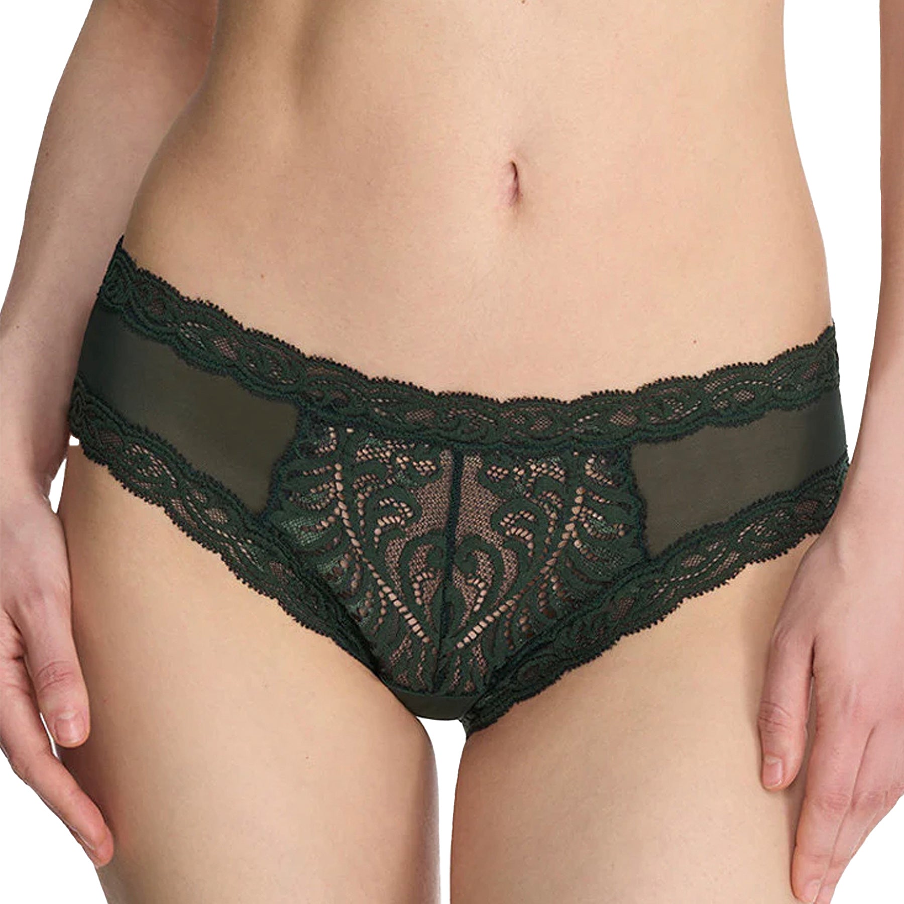 Natori Feathers Hipster Panty 753023 Dark Forest Front