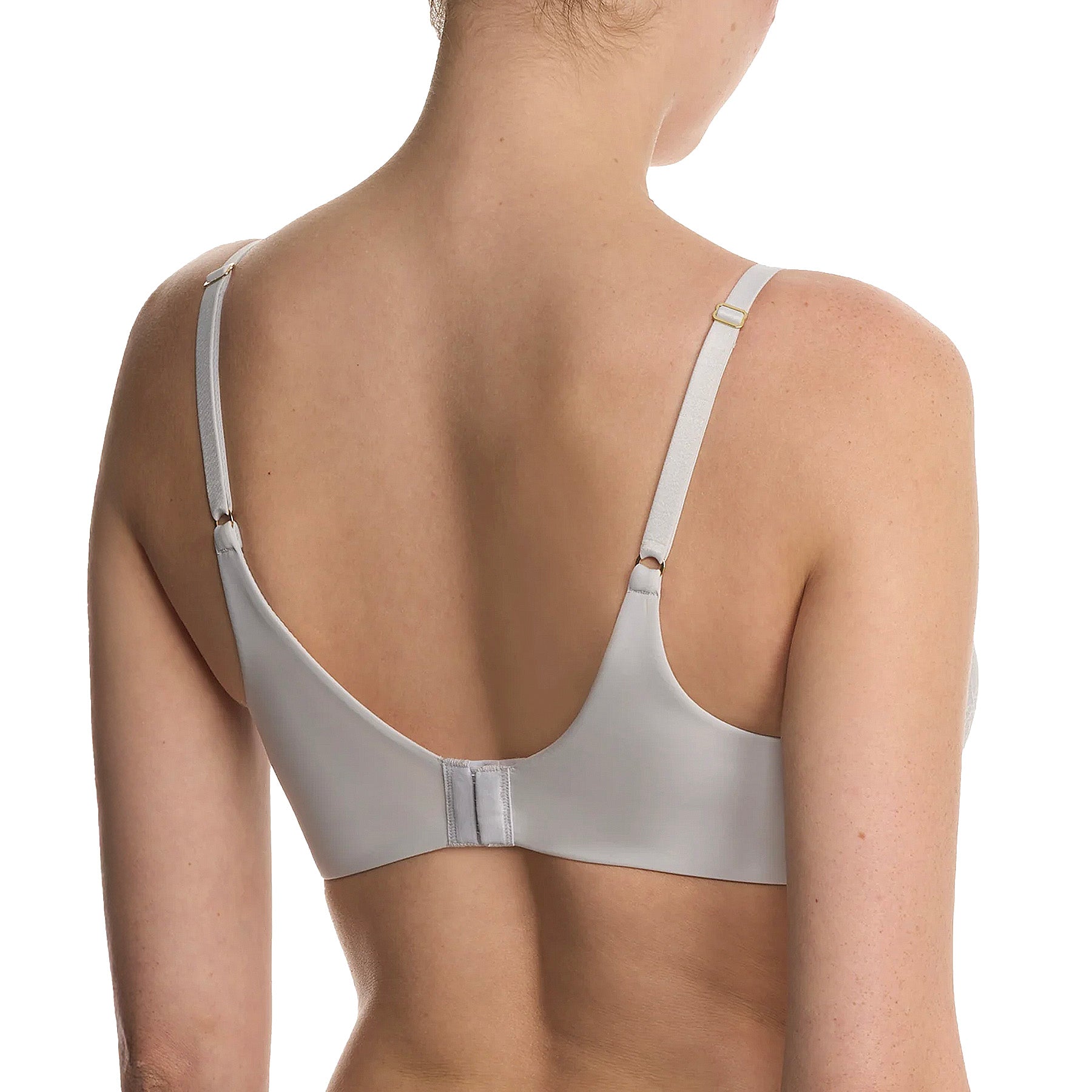 Natori Love Lace Full Coverage Plunge T-Shirt Bra 731351 Mink Warm White Back
