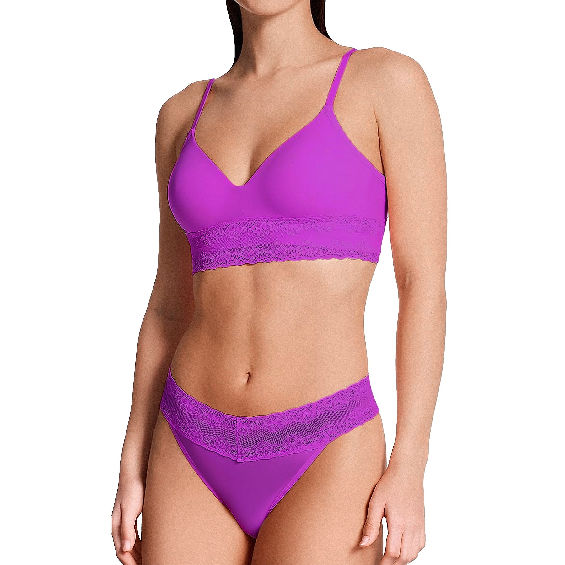 Natori Bliss Perfection Contour Soft Cup Bra 723154 Clover Set