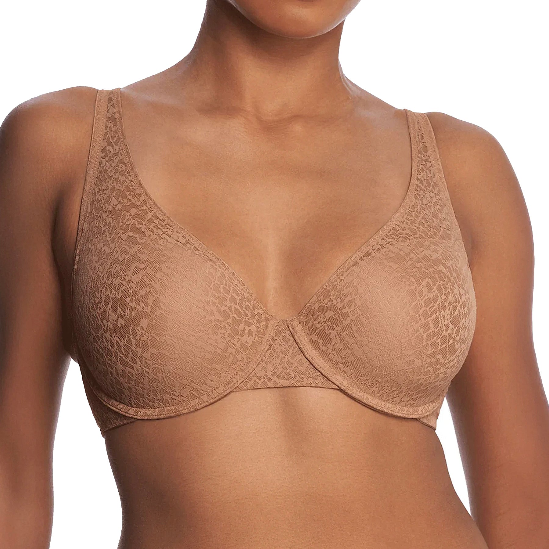 Natori Pretty Smooth Full Fit Underwire Bra 731318 Buff Front