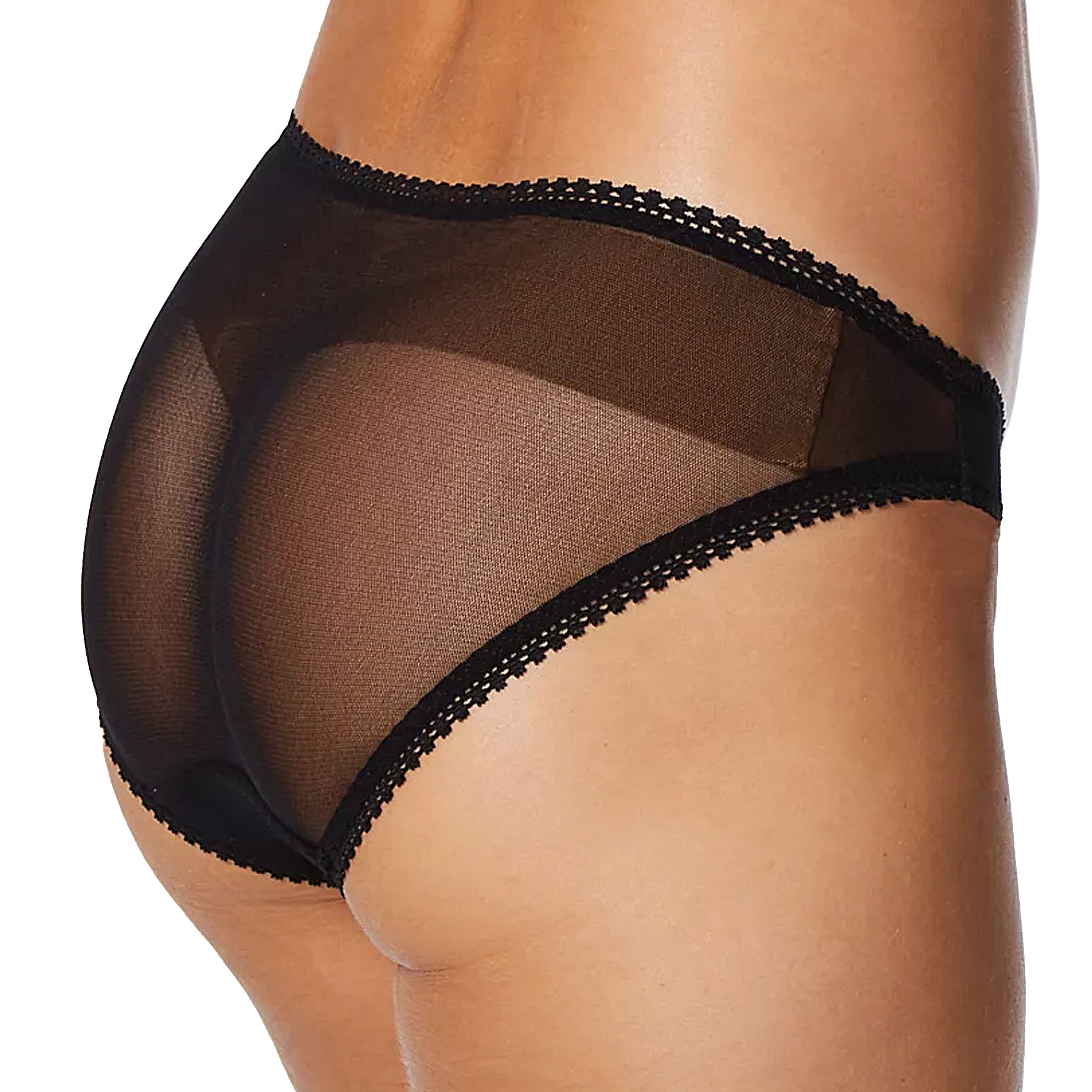 OnGossamer Mesh Hip Bikini 3202 Black Back