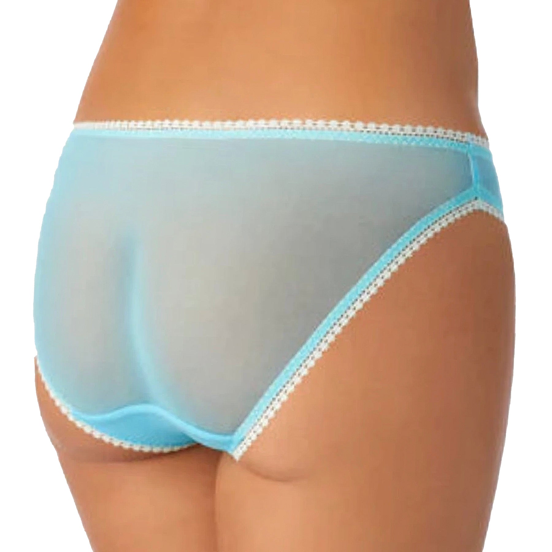 OnGossamer Mesh Hip Bikini 3202 Blue Mist Back