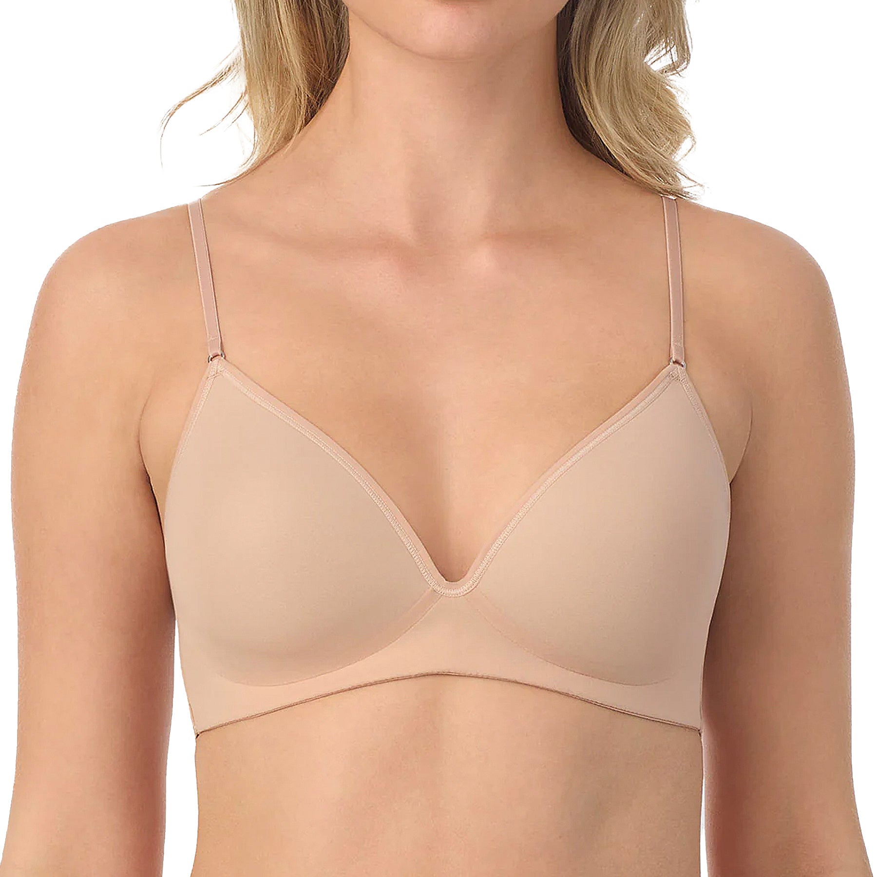 OnGossamer Next To Nothing Micro Wireless Bra G7190 Champagne Front