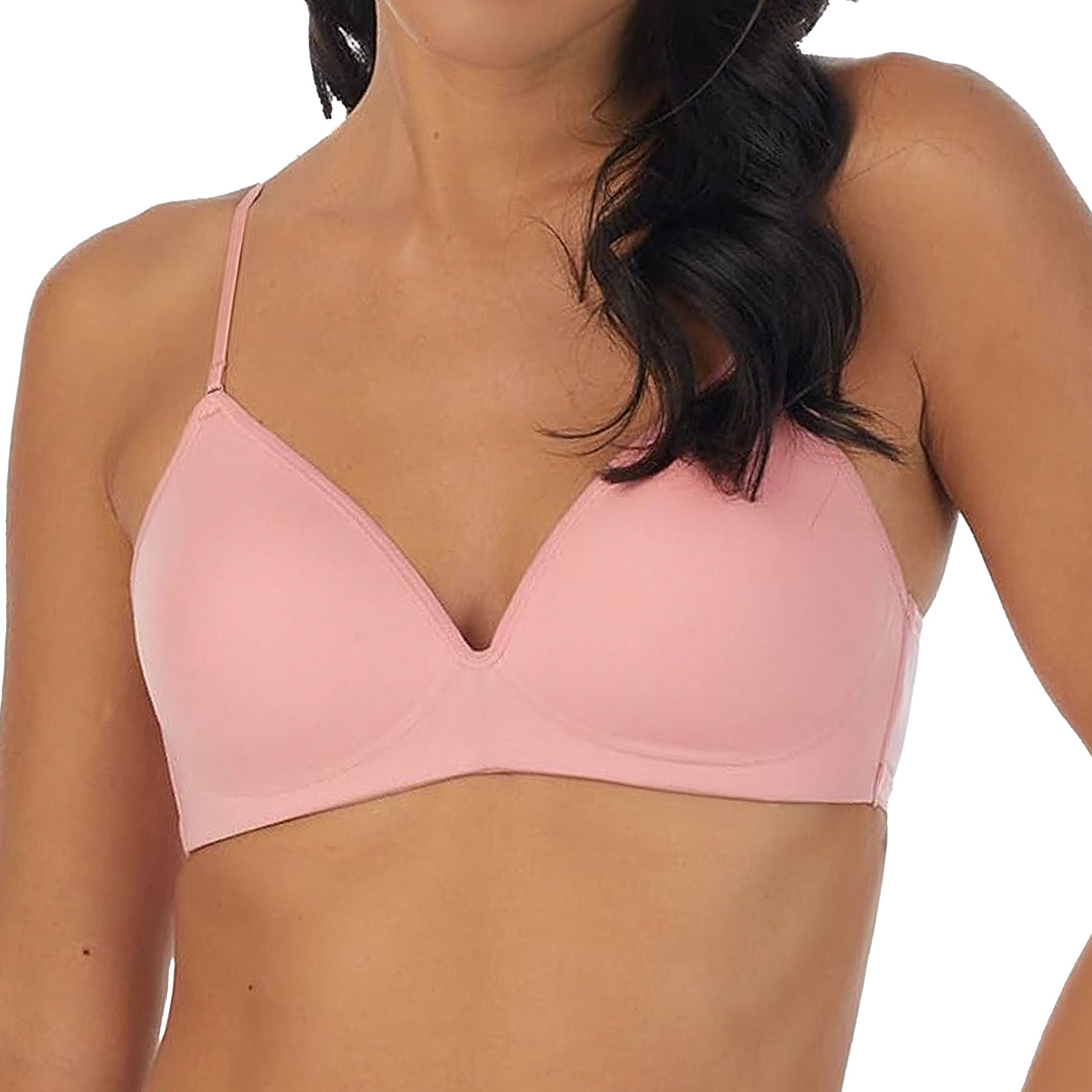 OnGossamer Next To Nothing Micro Wireless Bra G7190 Sunset Rose Front