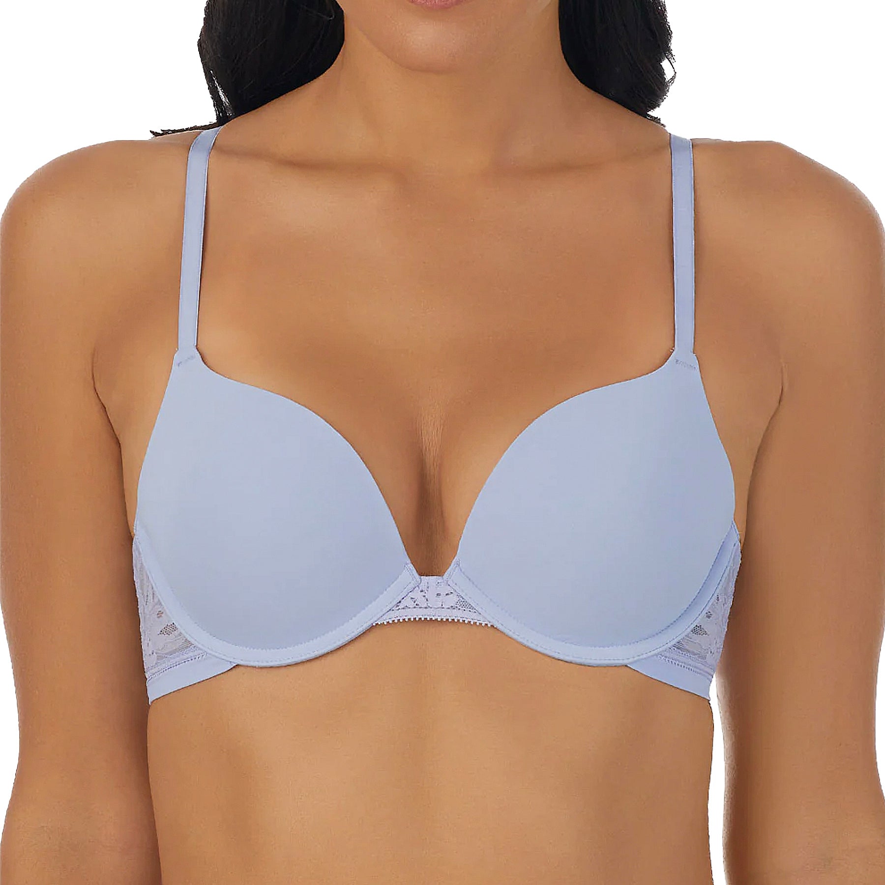 OnGossamer Sleek Micro Push Up Bra With Lace G9200 Baby Lavender Front