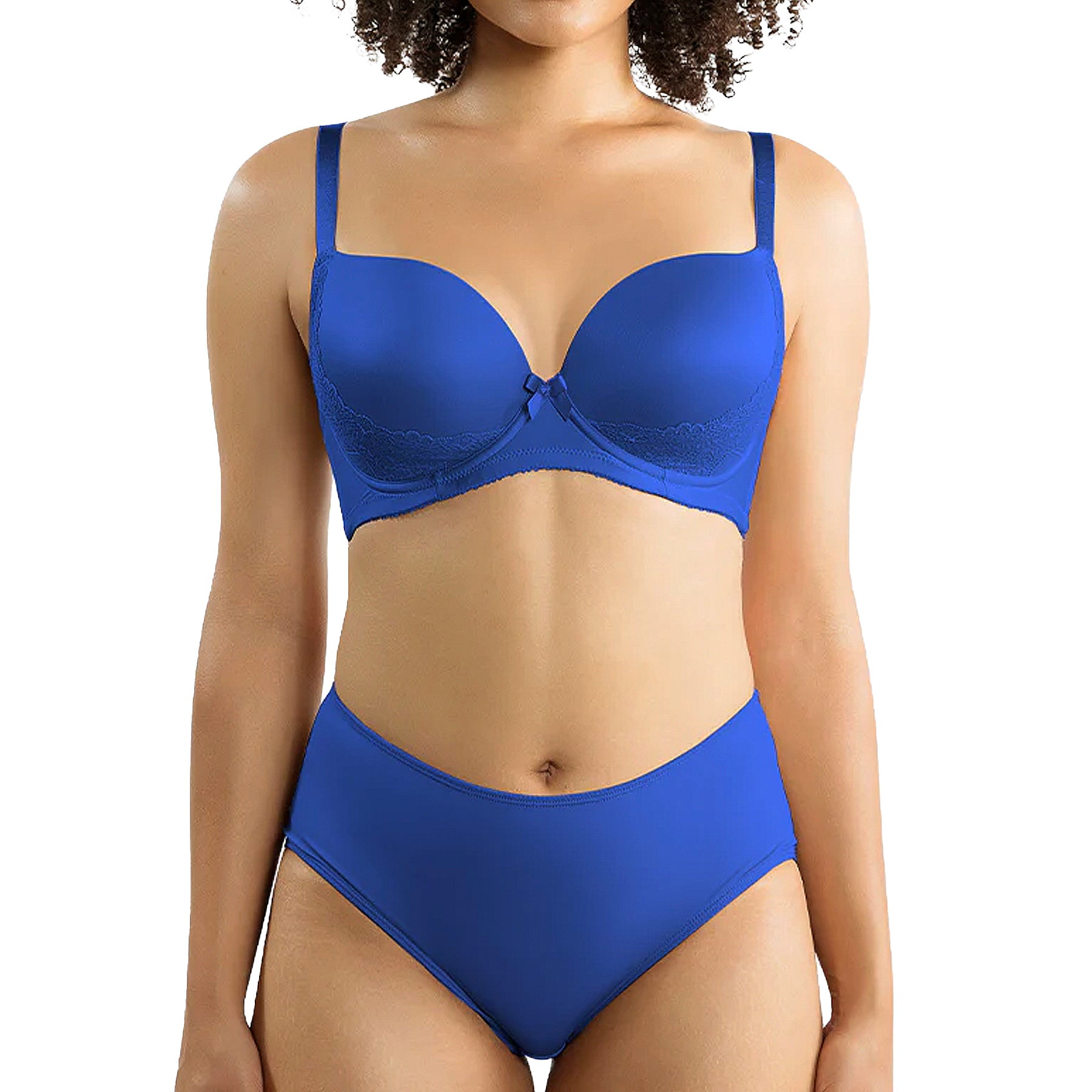 Parfait Casey Plunge Molded Bra 2801 Nautical Blue Set