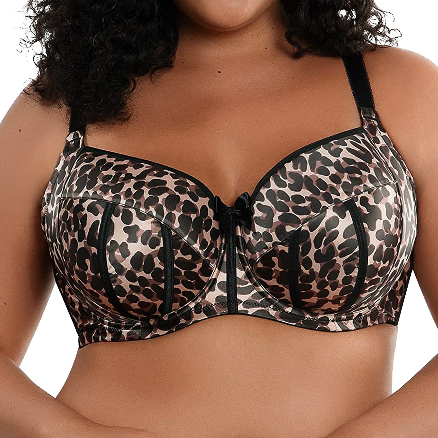 Parfait Charlotte Underwire Padded Bra P6901 Leopard Brown Front