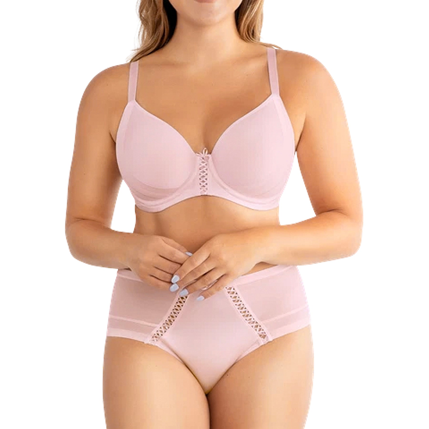 Parfait Shea Spacer T-Shirt Bra P6061 Petal Pink Set