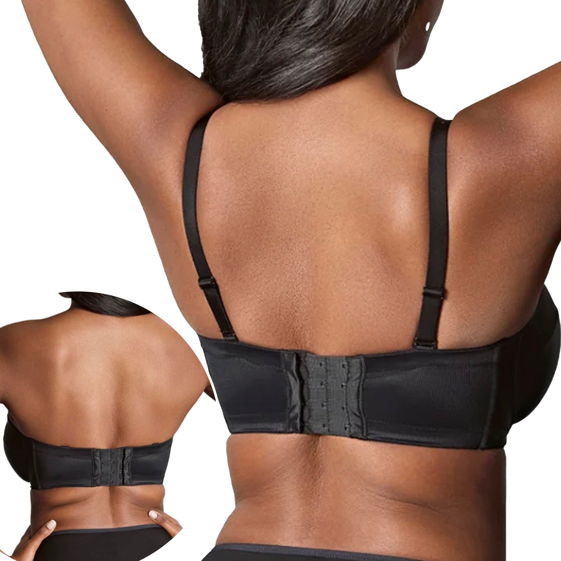 Panache Alice Strapless Bra 11040 Black Back