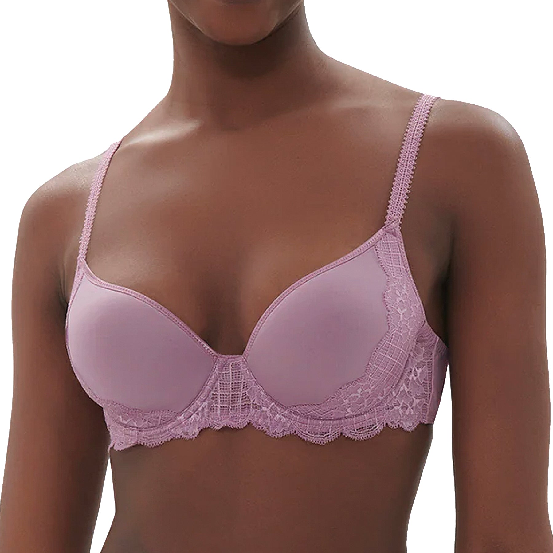 Simone Perele Reve 3D Plunge Bra 12Z316 Mauve Glamour Front