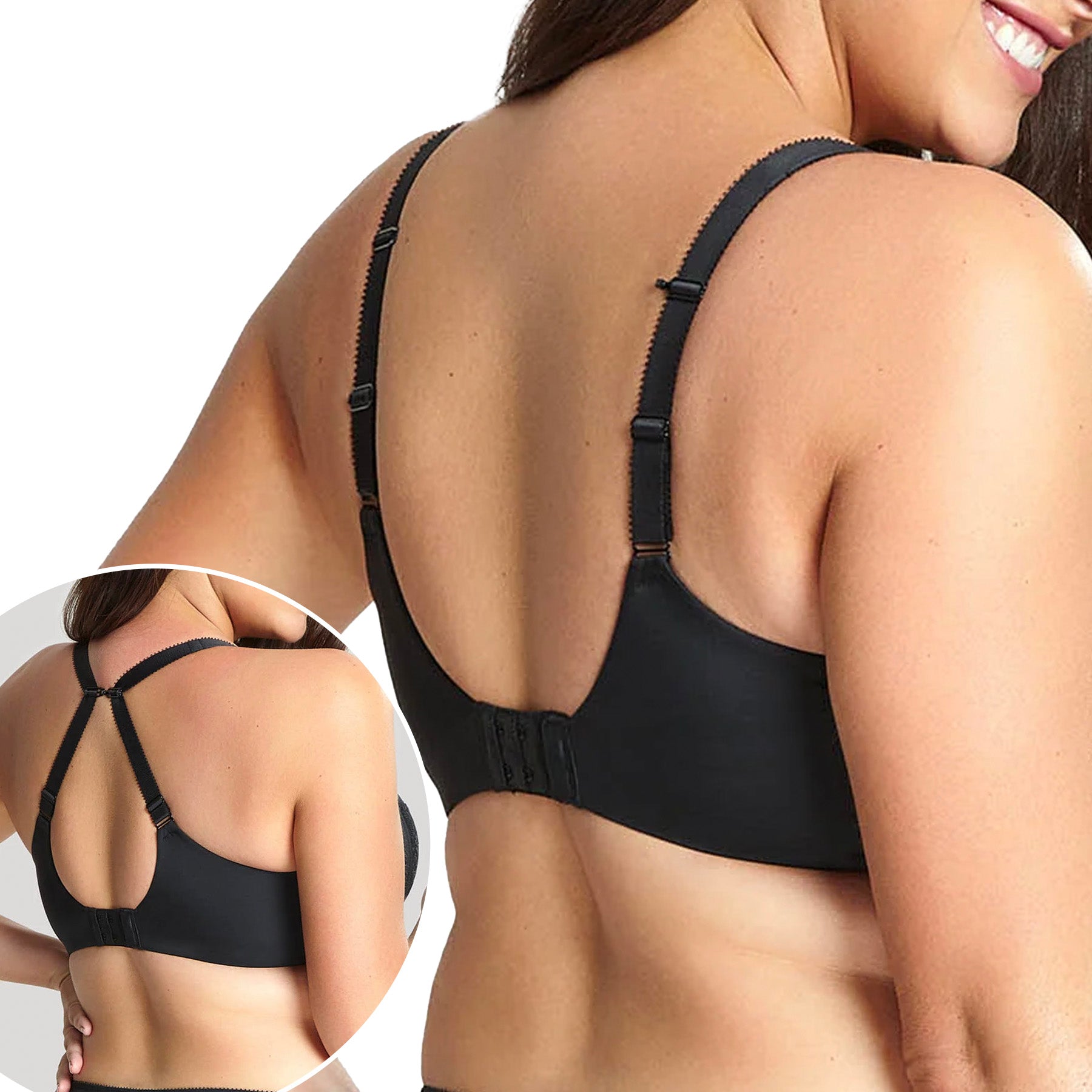 Panache Sculptresse Roxie Plunge Bra 9586 Black Back