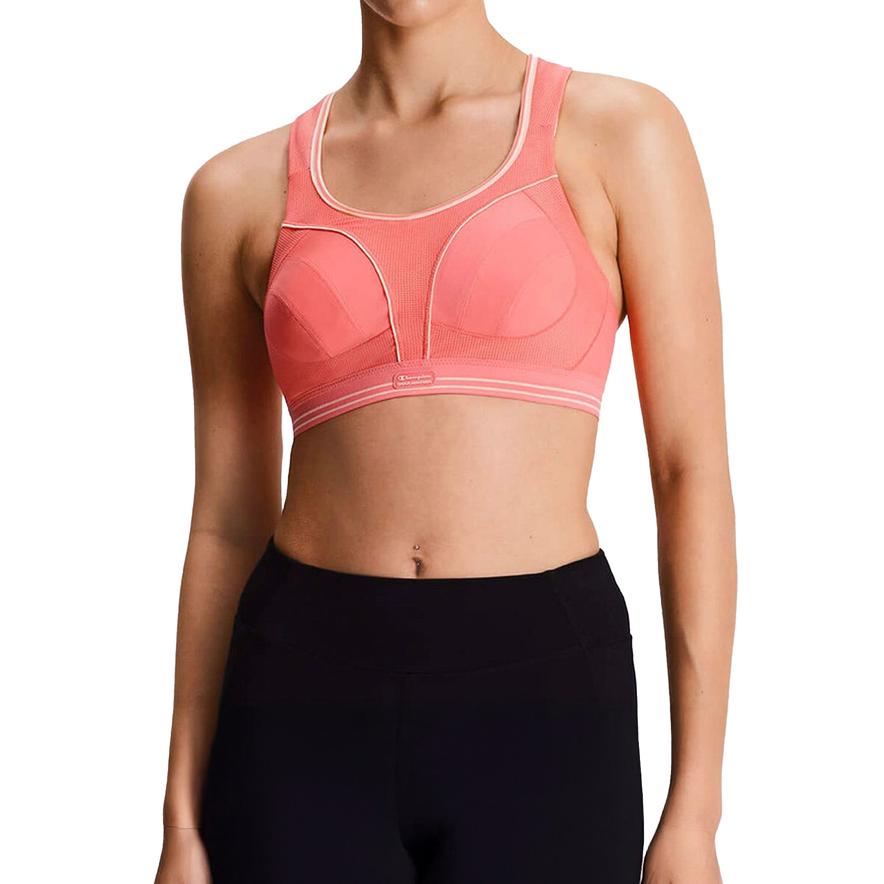 Shock Absorber Ultimate Run Bra S5044 U10046 Coral Yellow Set