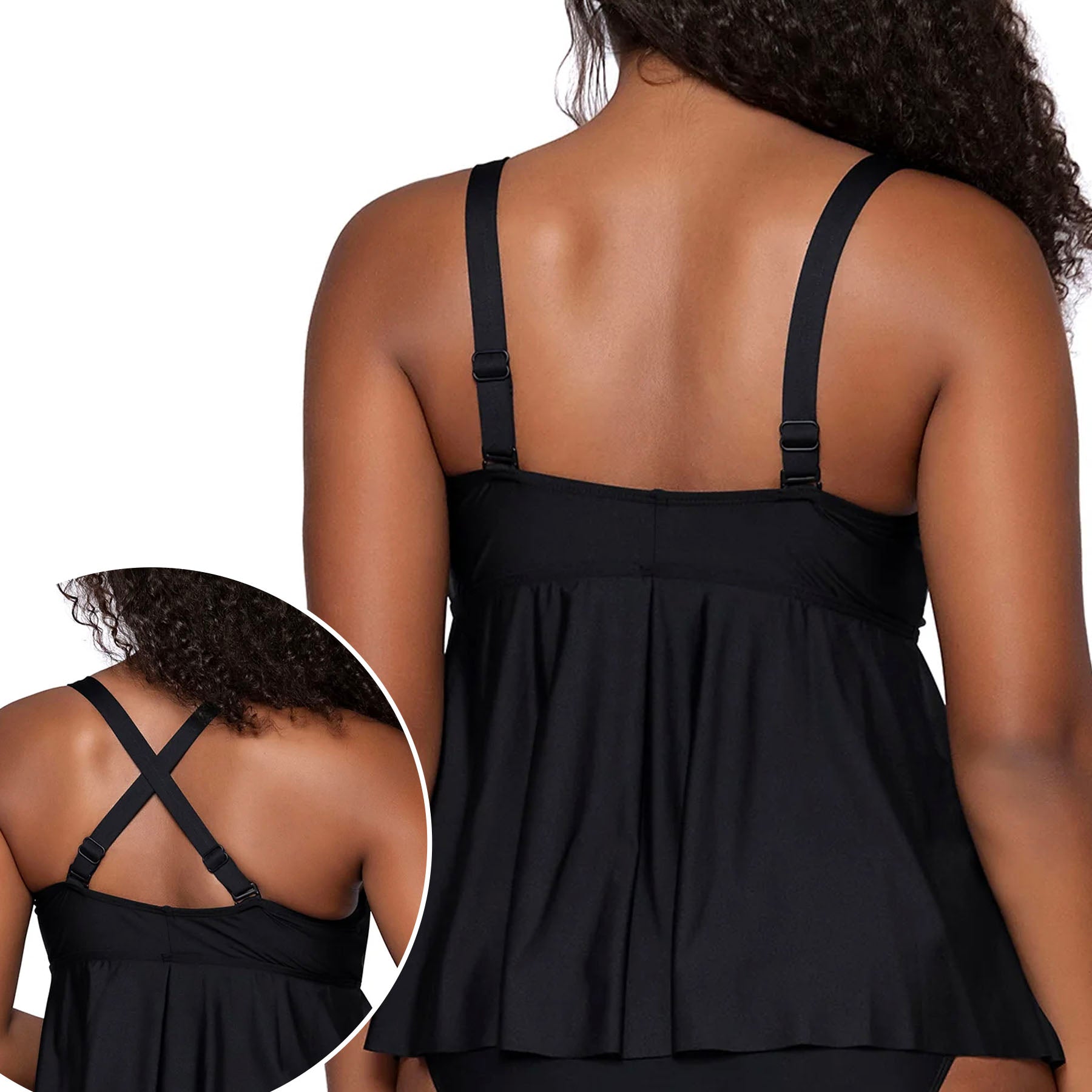 Sunsets Black Marin Tankini 970T Black Back