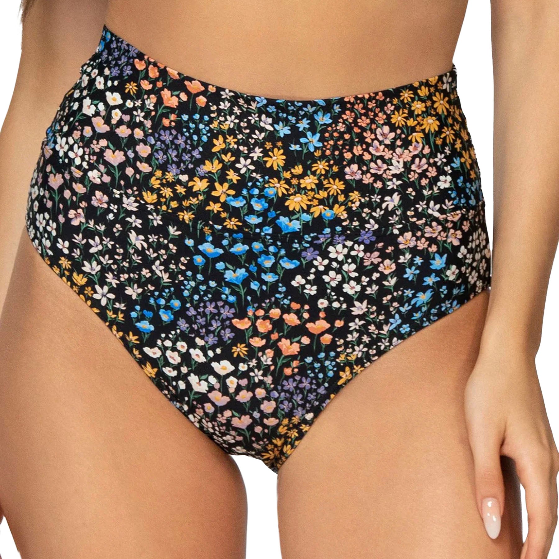 Sunsets Hannah High Waist Bikini Bottom 33B Sunbloom Front