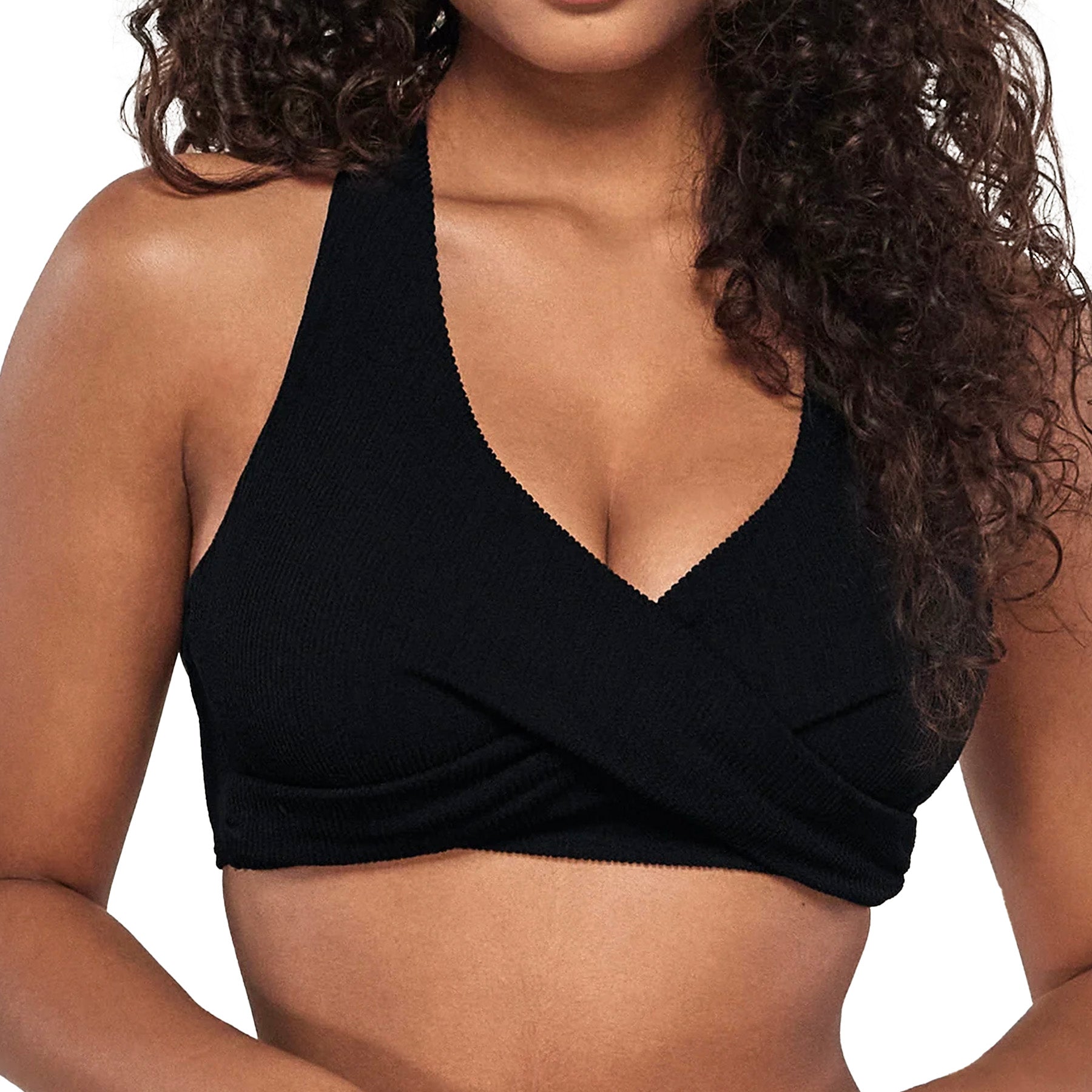 Sunsets Pacifica Black Mirabella Bikini Top 502 Black Pacifica Front