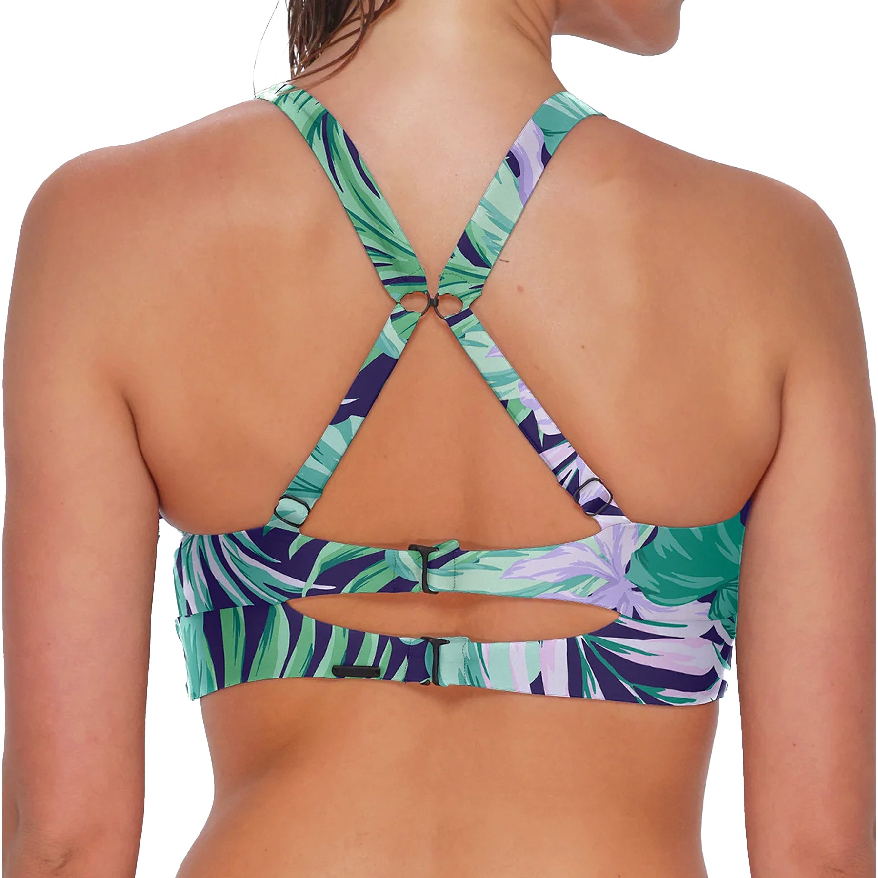 Sunsets Natalie Bikini Top 205B Palm Shade Back