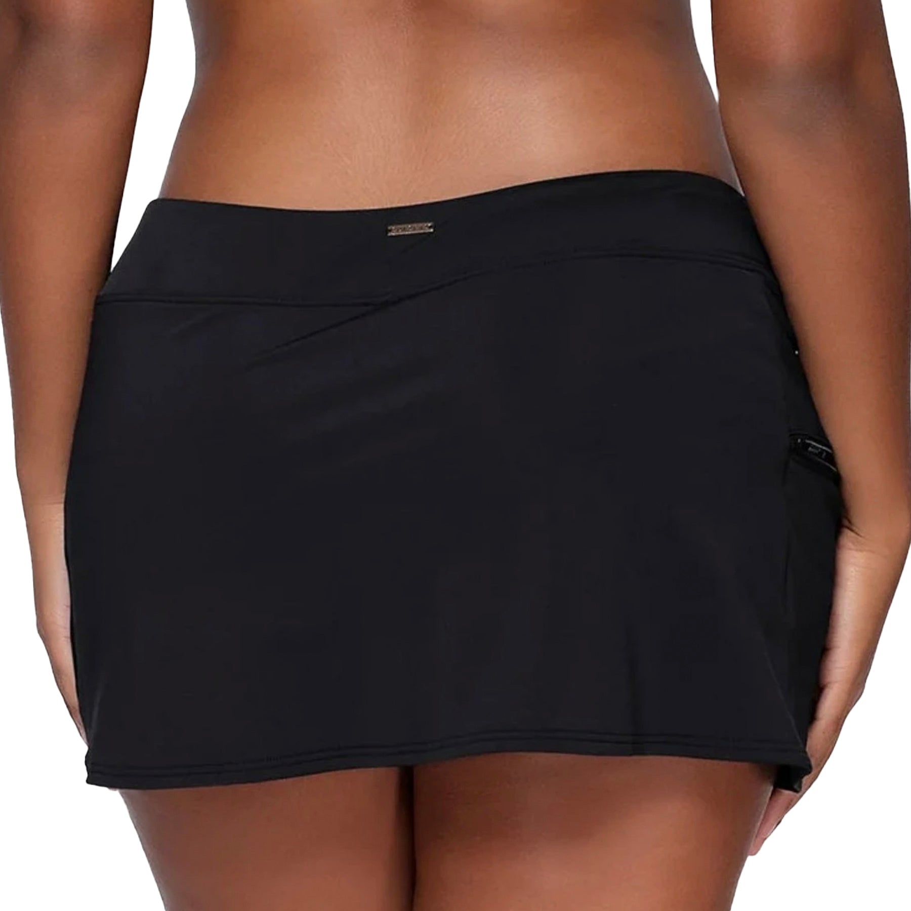 Sunsets Sporty Swim Skirt 40B Black Back