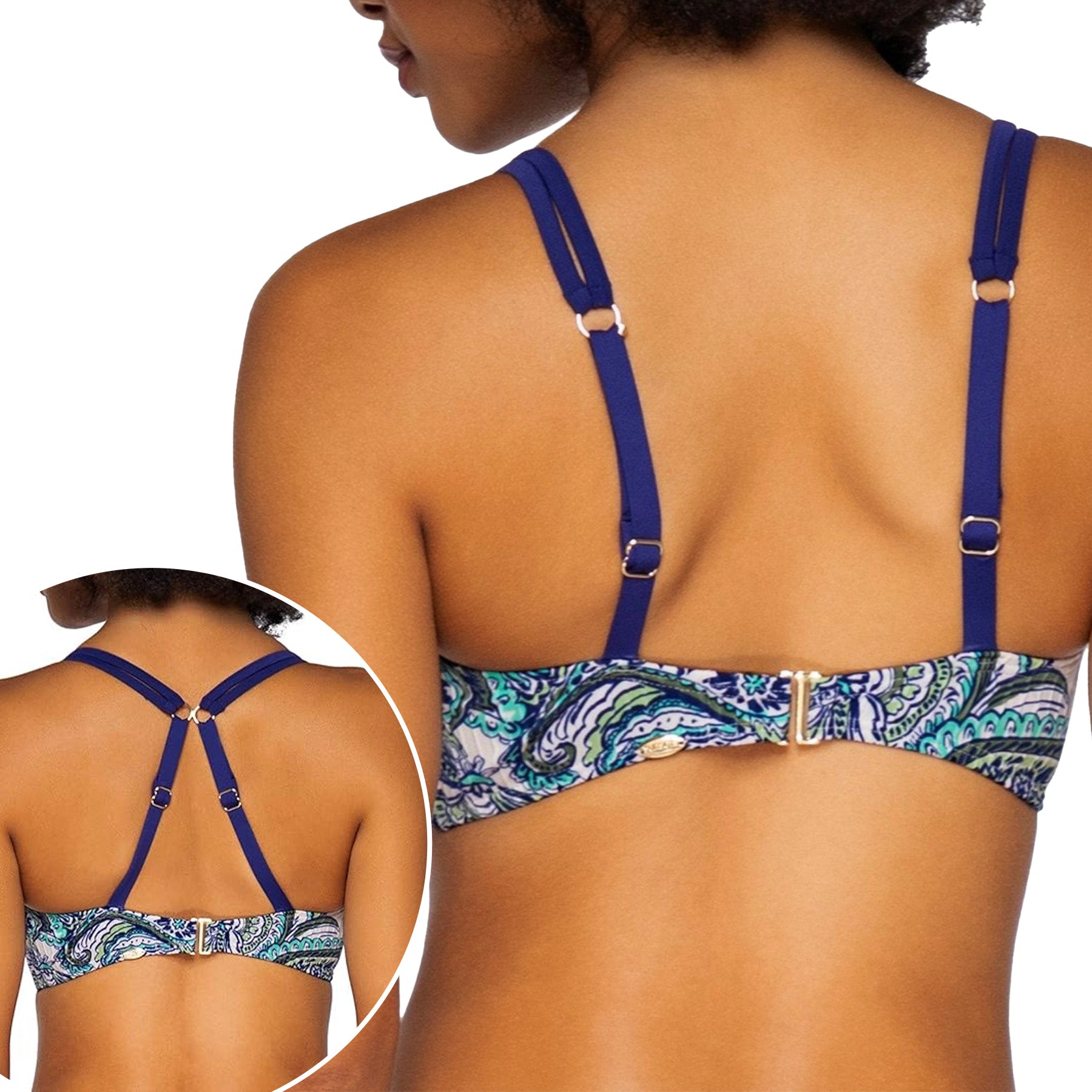 Sunsets Taylor Bralette Bikini Top 56 Cape Cod Back