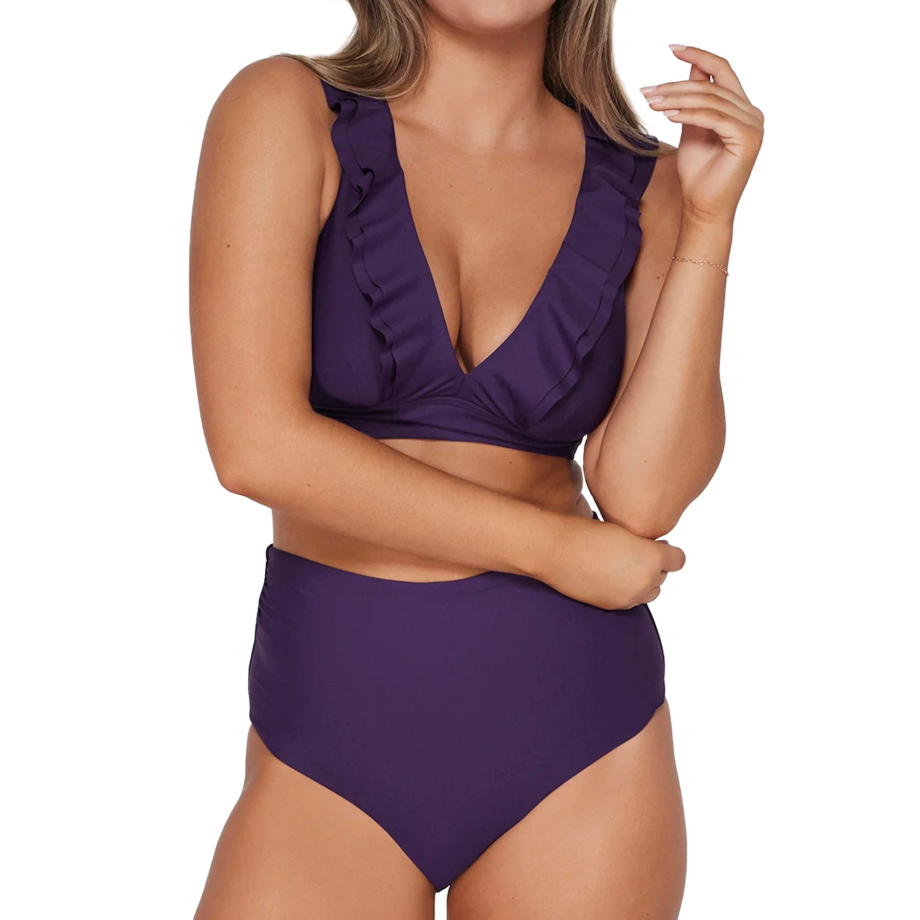 Sunsets Willa Wireless Bikini Top 546 Paradise Plum Set