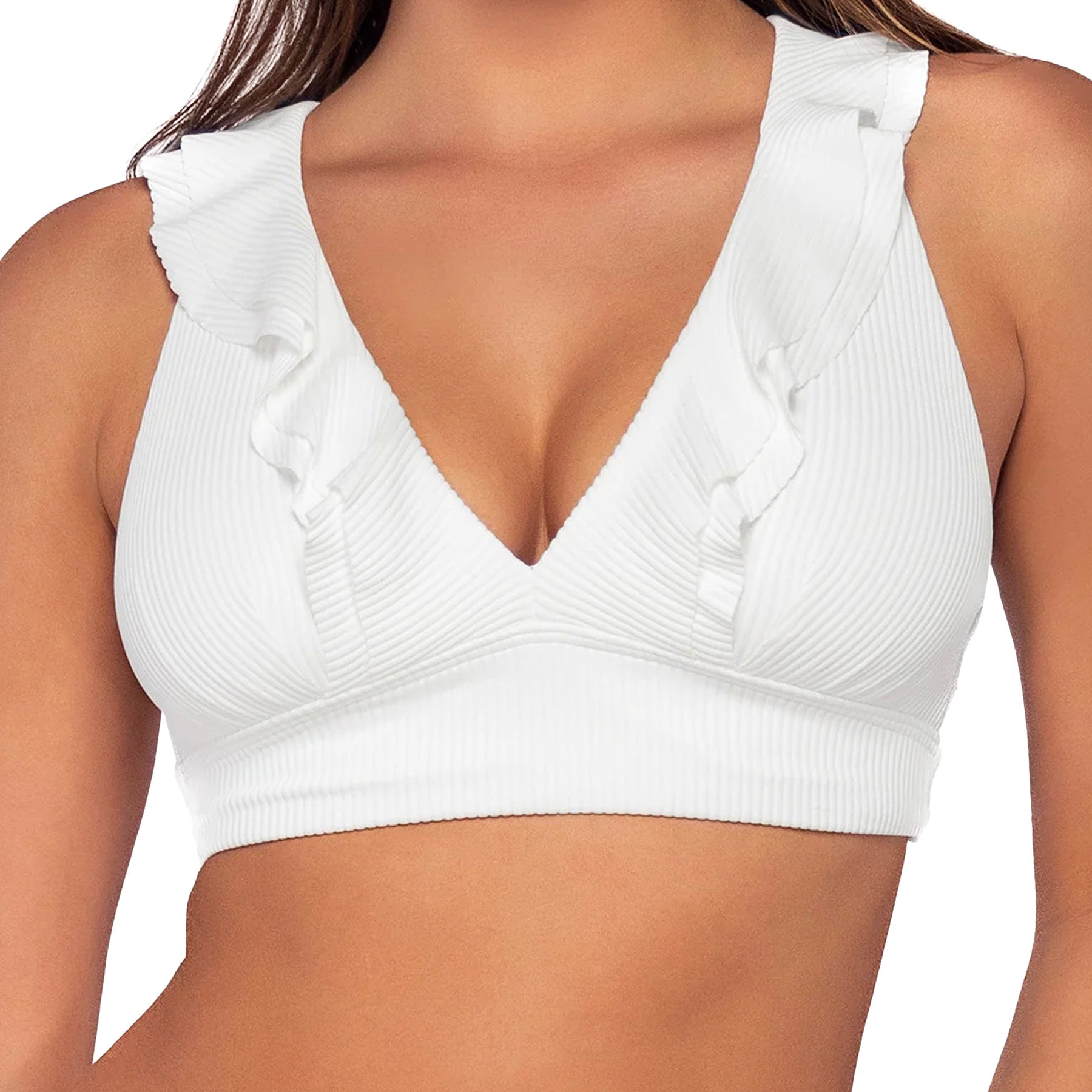 Sunsets Willa Wireless Bikini Top 546 White Front