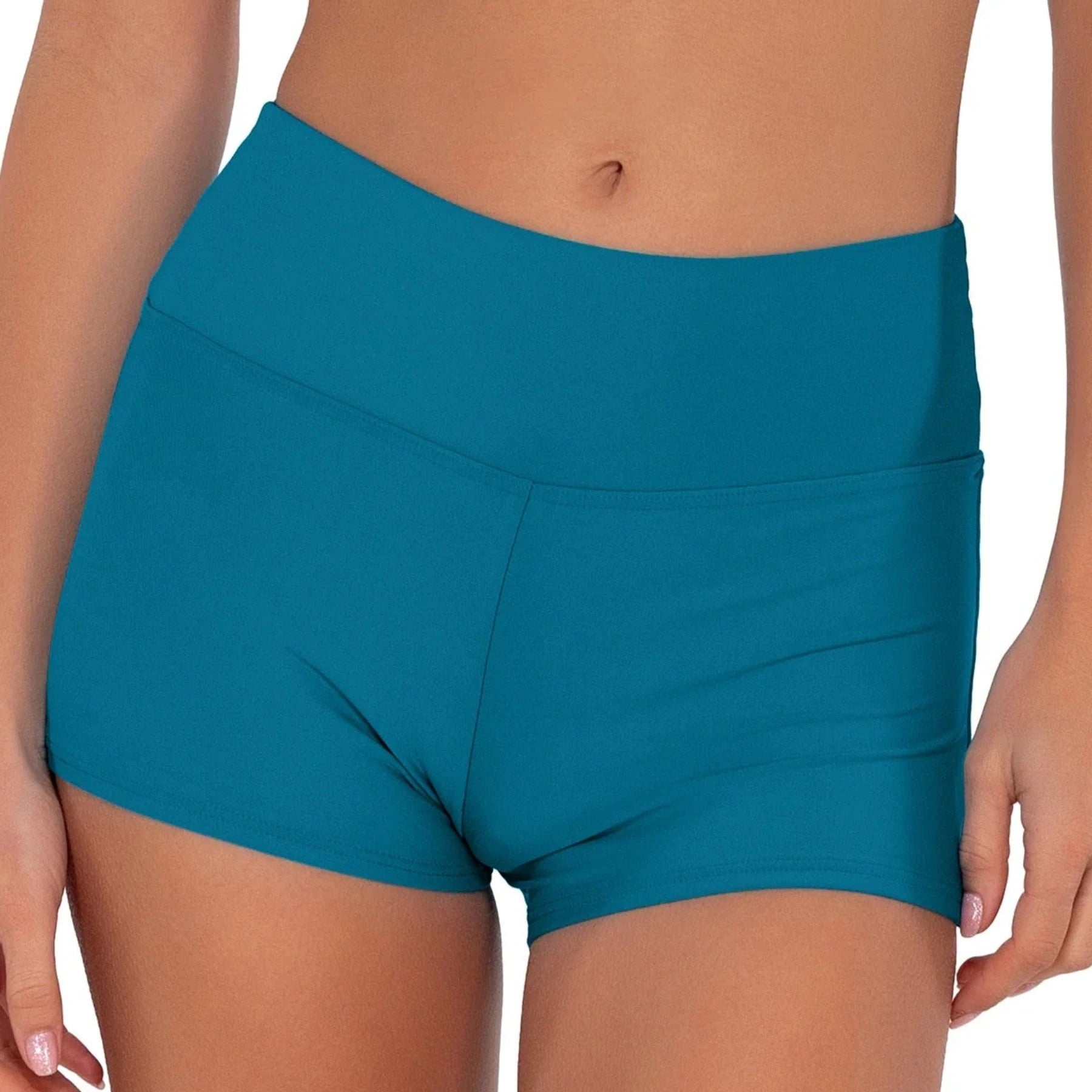 Sunsets Kinsley Swim Short 432B Avalon Teal Front