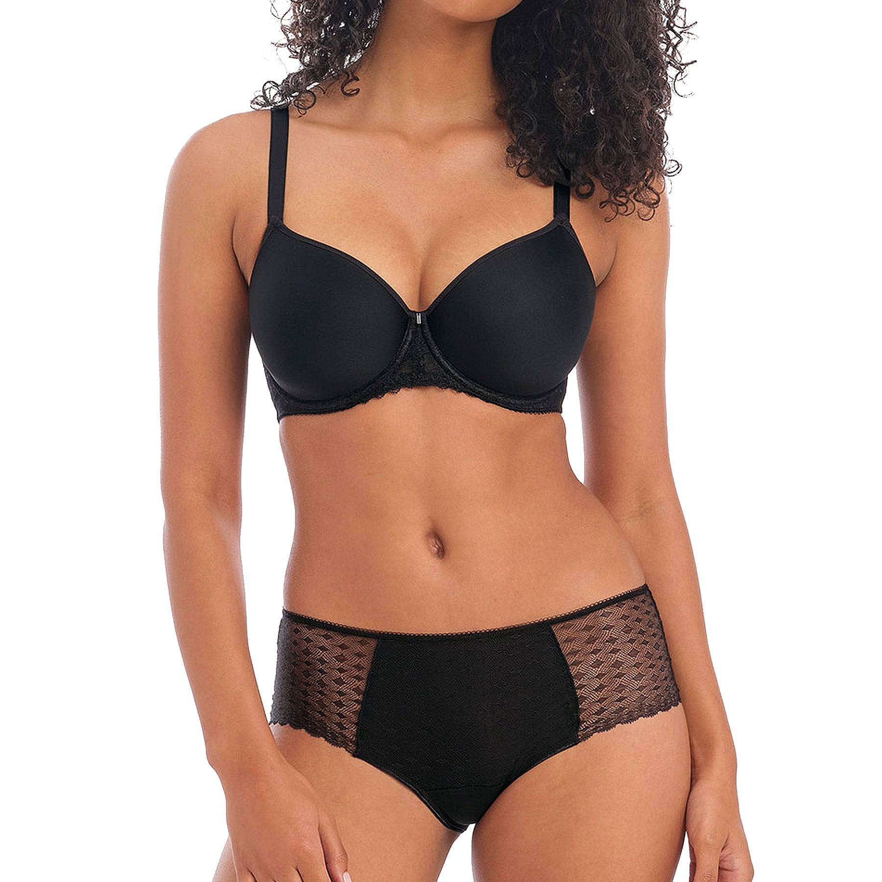 Freya Signature Underwire Moulded Spacer Bra AA400510 Black Set