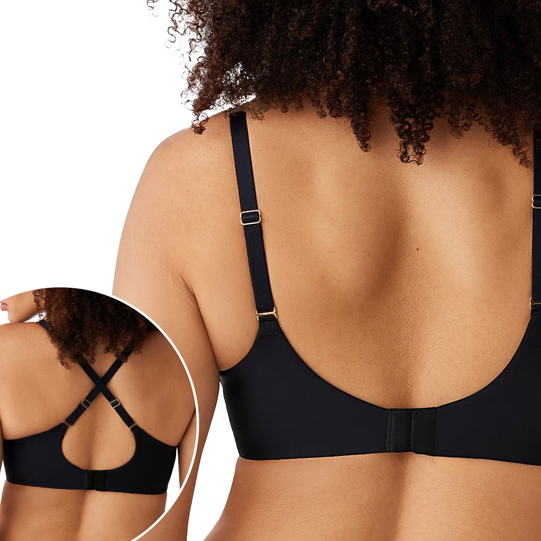 Wacoal Simply Done Wire Free T-Shirt Bra 856393 Black Back