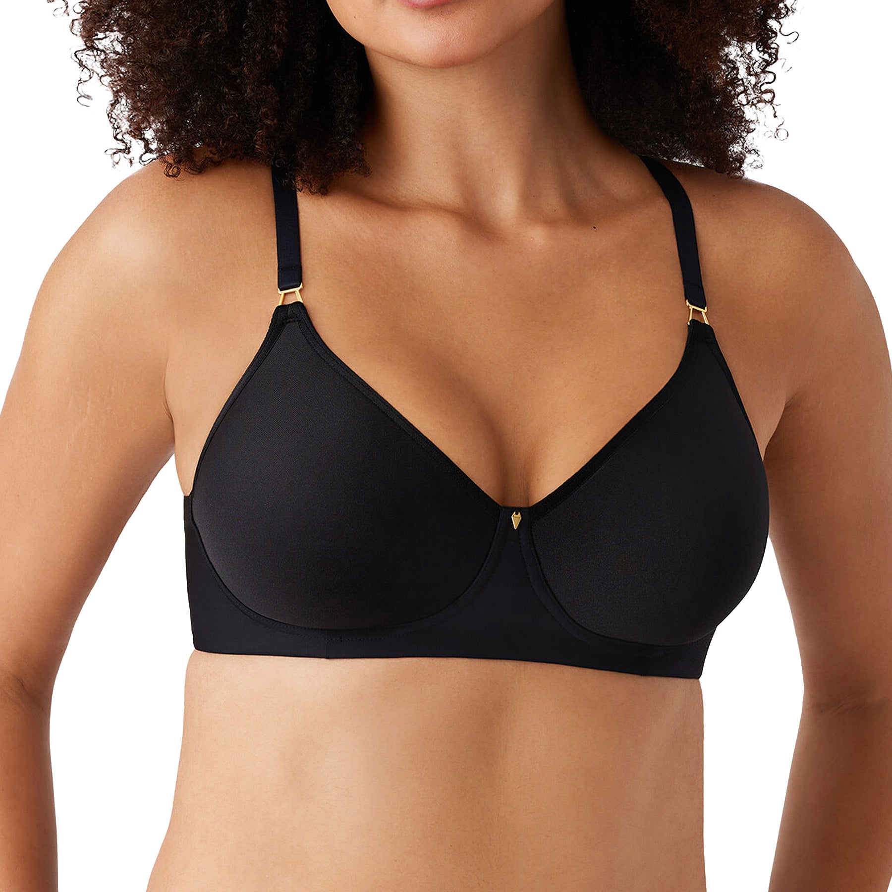 Wacoal Simply Done Wire Free T-Shirt Bra 856393 Black Front