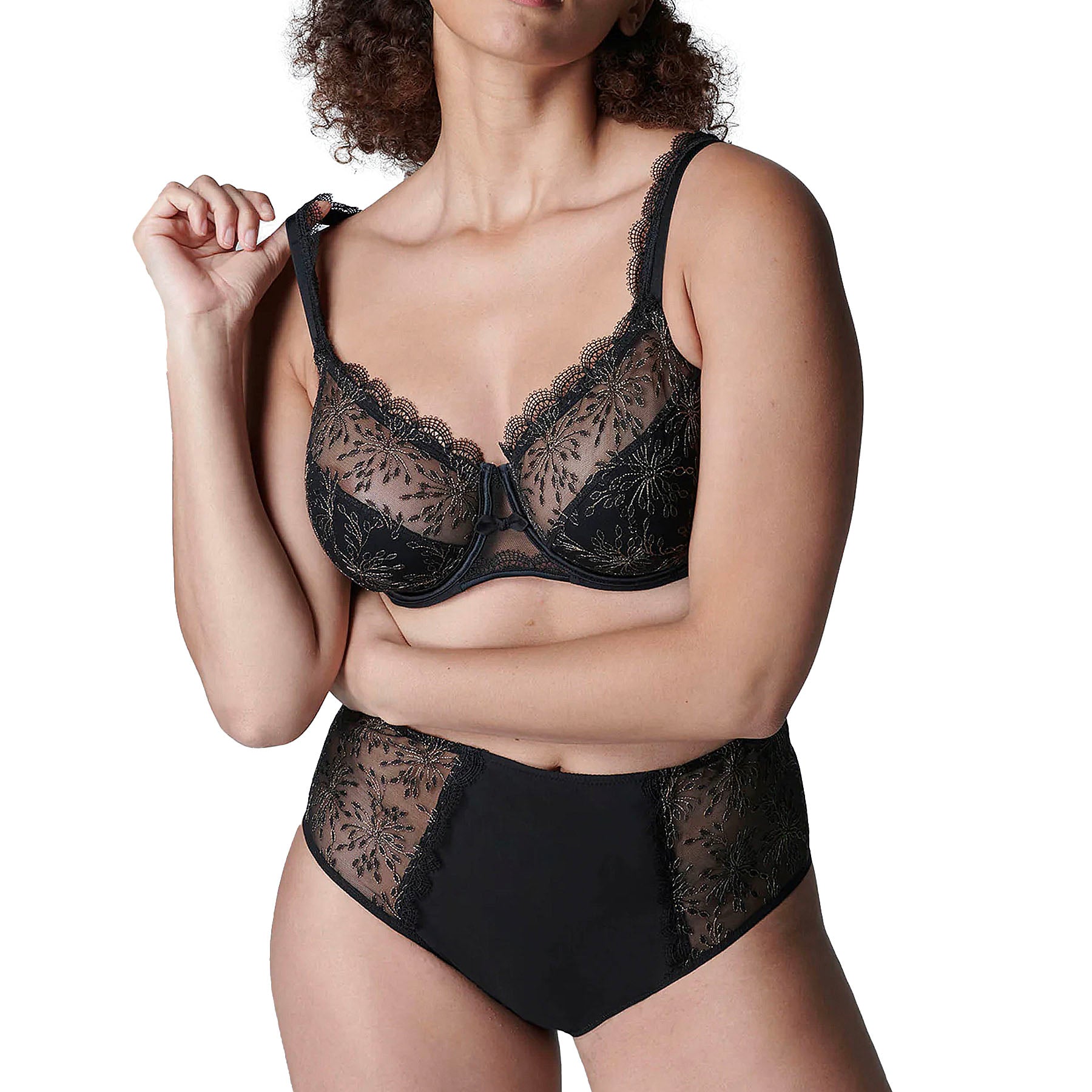 Simone Perele Singuliere Full Cup Bra 1A2320 Black Set