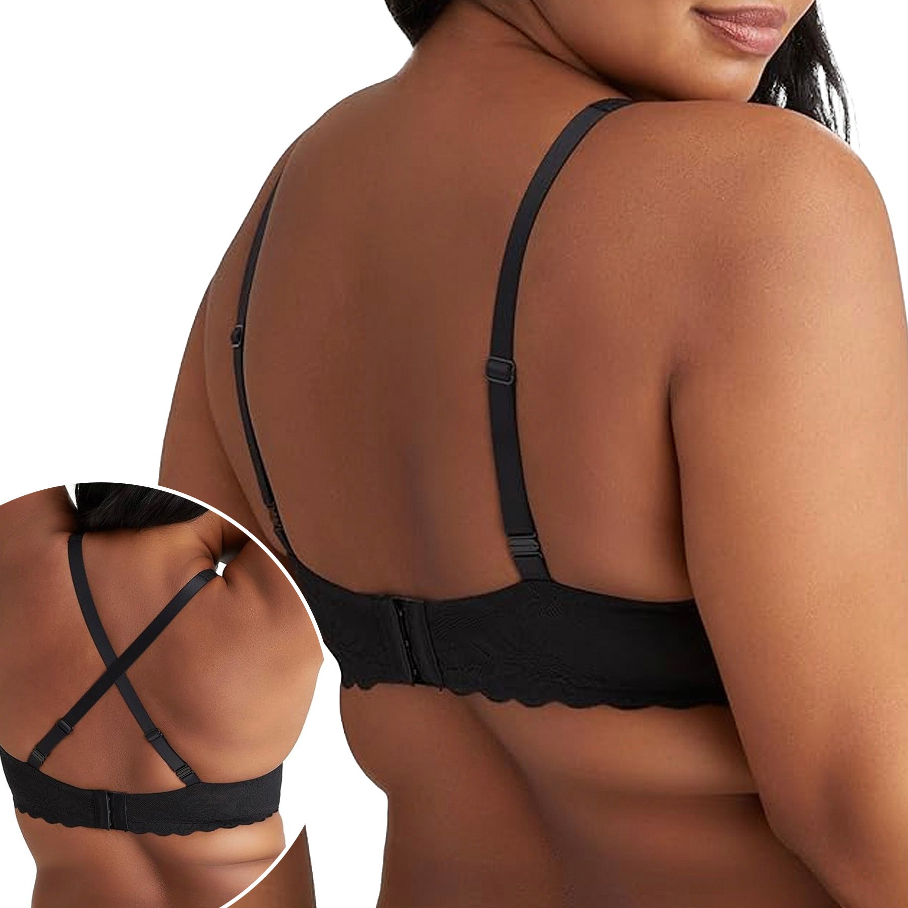 Wacoal Soft Sense Underwire Bra 851334 Black Back