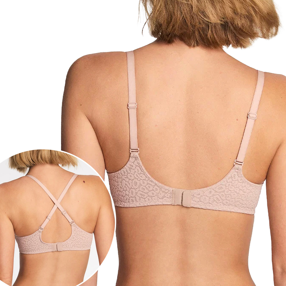 Wacoal High Bar Plunge Underwire Bra 851429 Roebuck Back