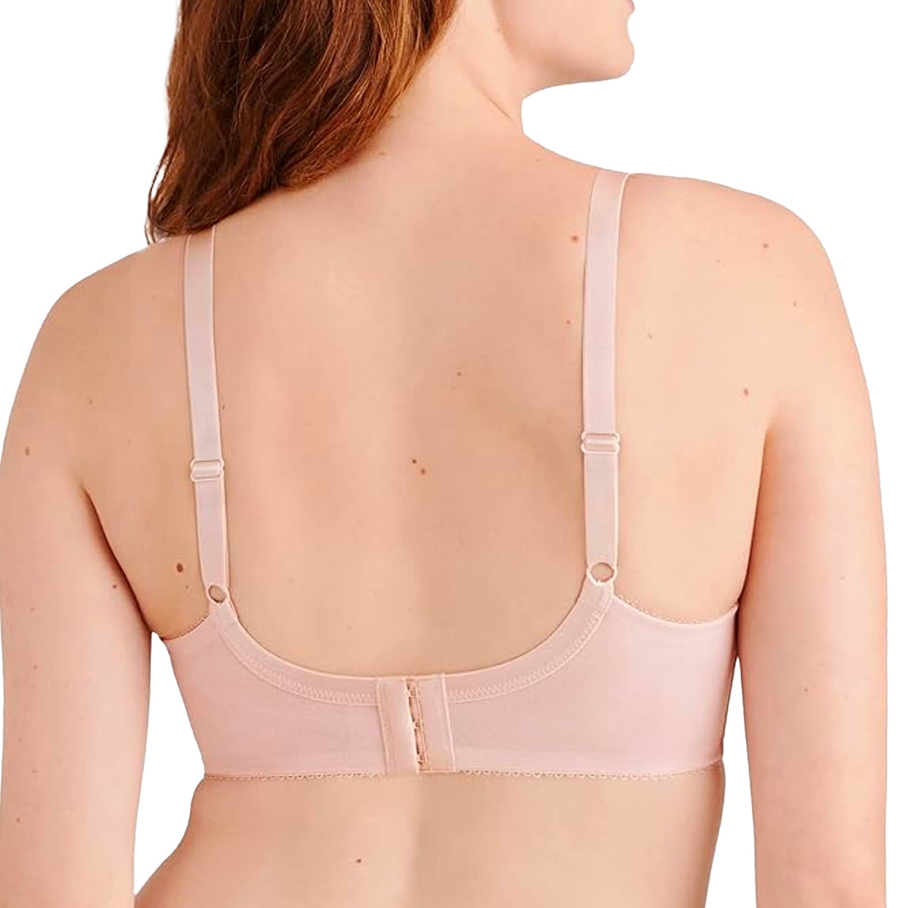 Wacoal Retro Chic Full Figure Underwire Bra 855186 Rose Dust Rear View