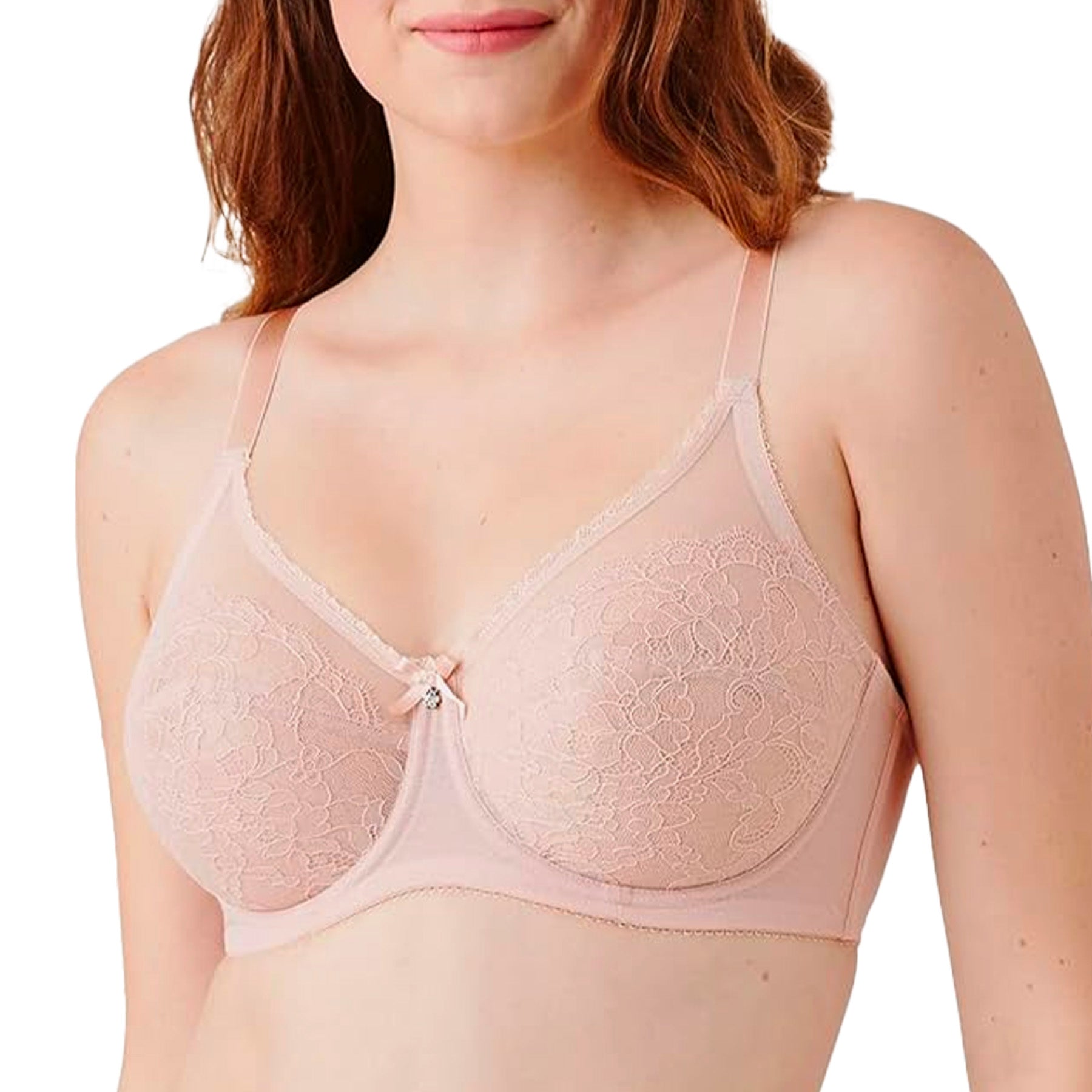 Wacoal Retro Chic Full Figure Underwire Bra 855186 Rose Dust