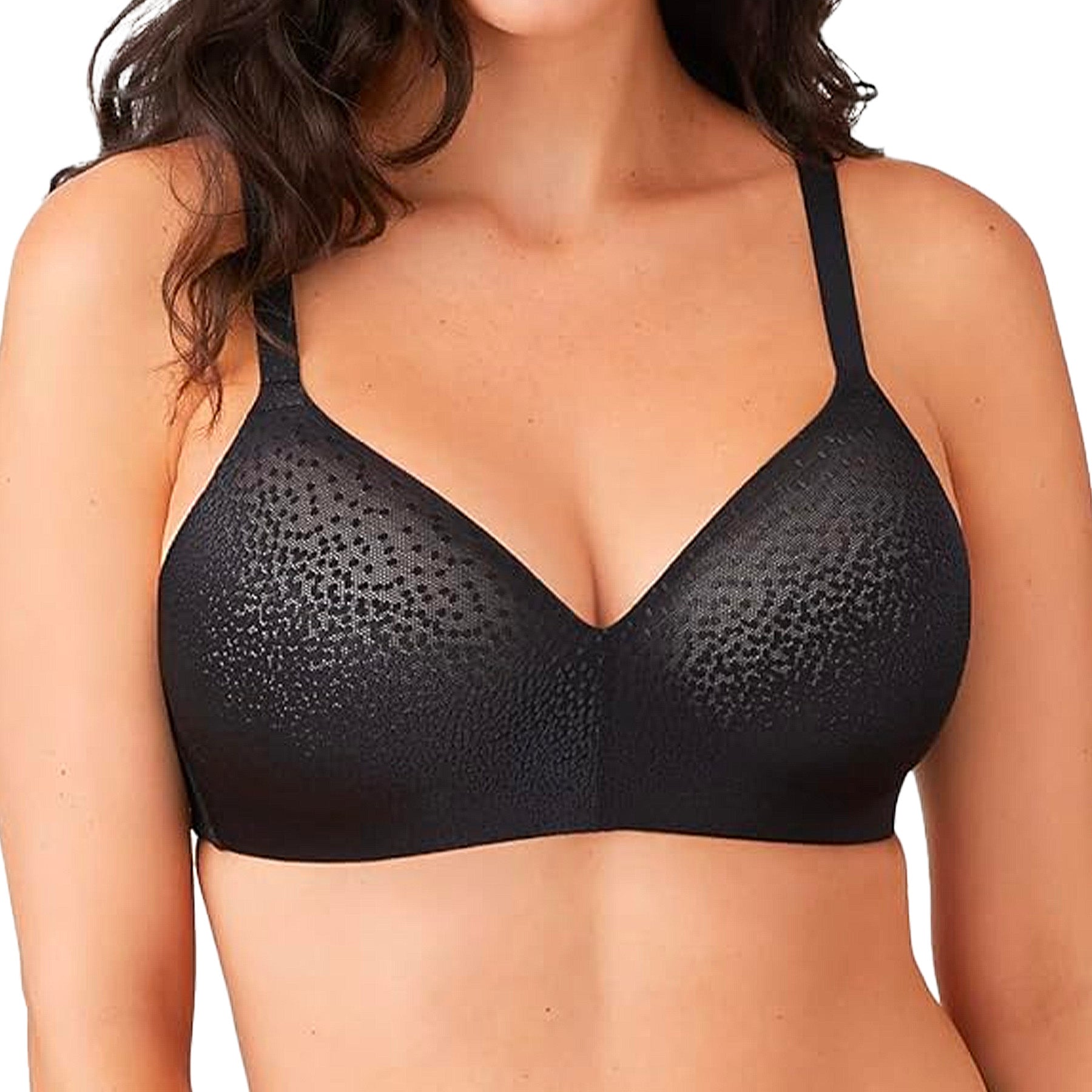 Wacoal Back Appeal Wire Free T-Shirt Bra 856303 Black Front