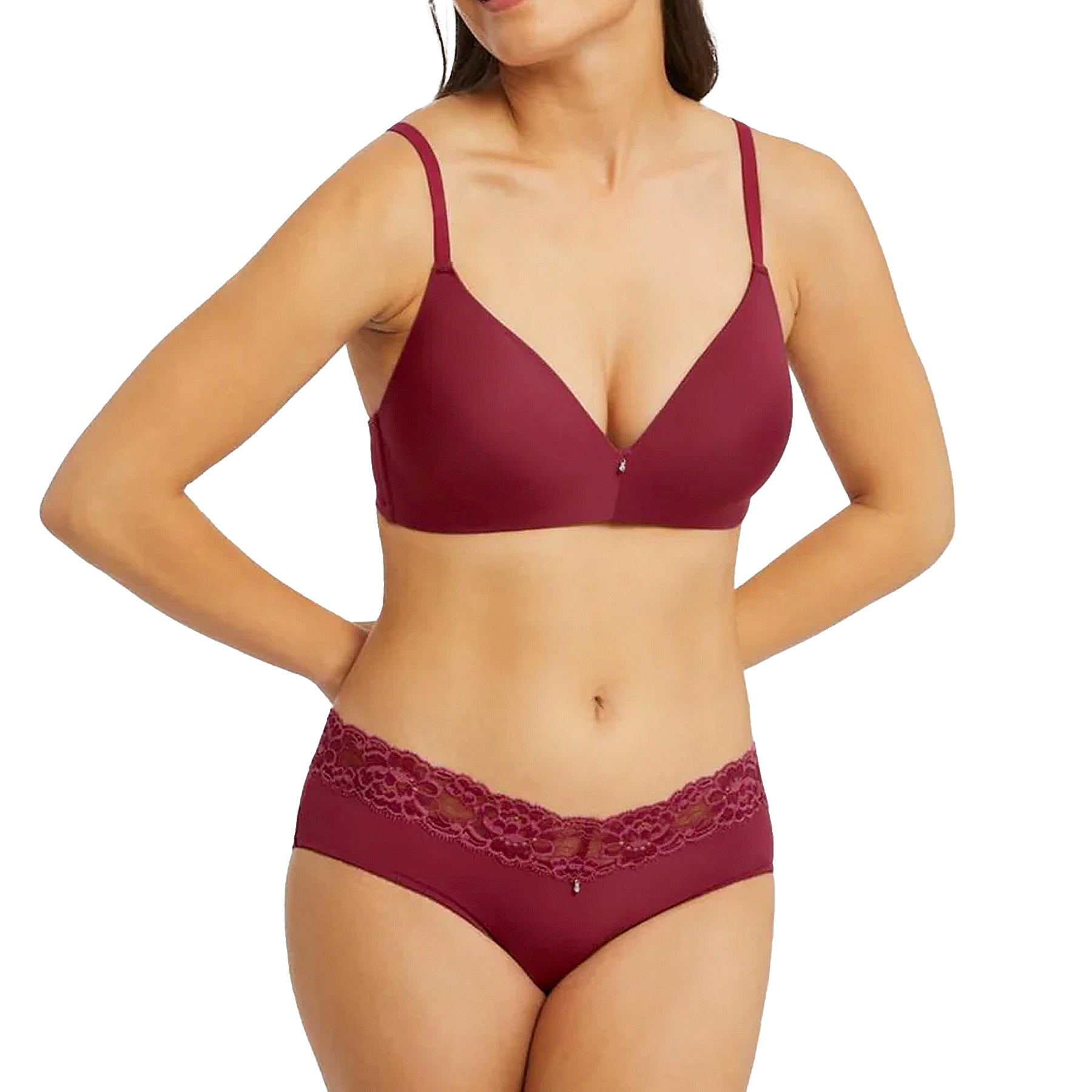 Montelle Wire Free T-Shirt Bra 9317 Winter Berries Set