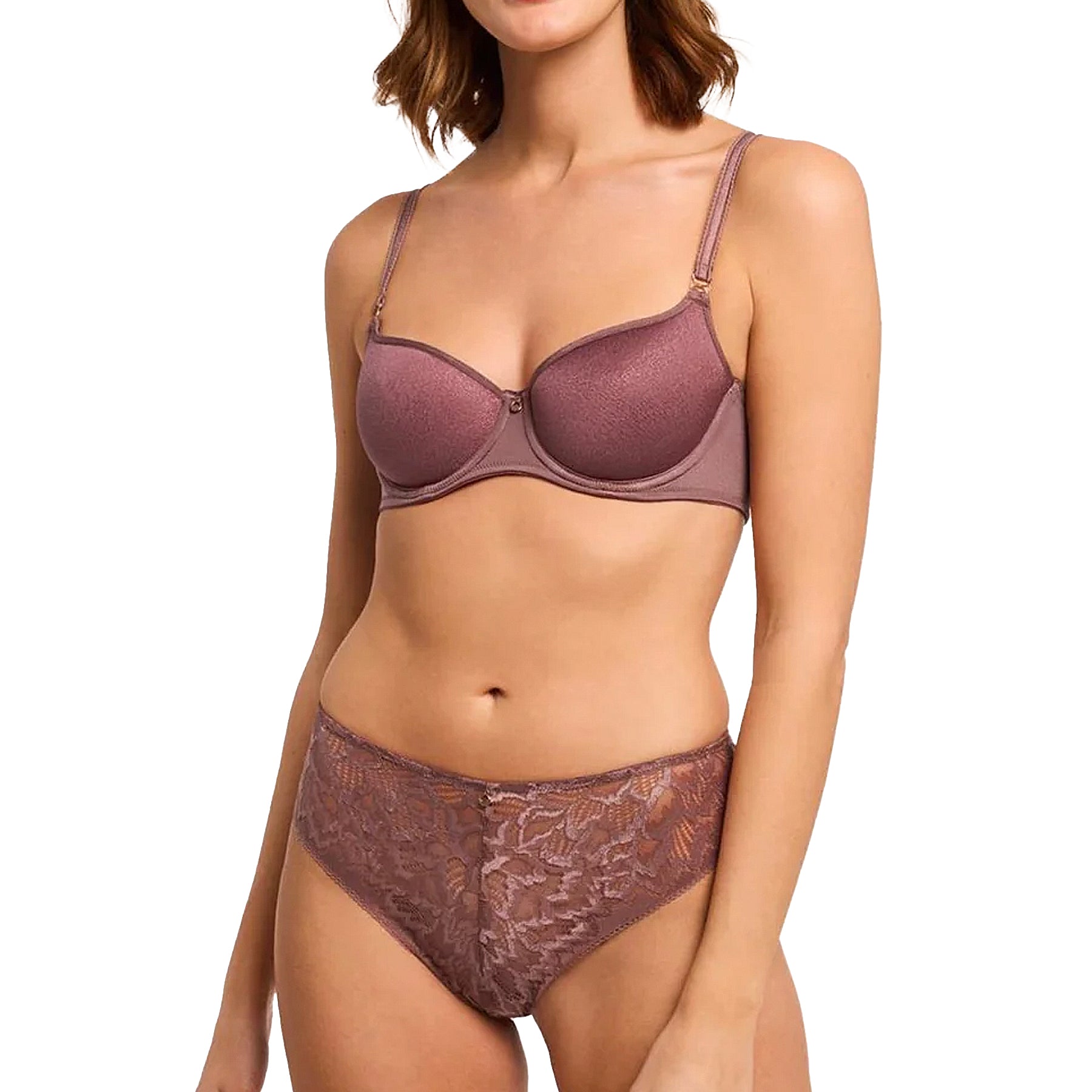 Montelle Brazilian Panty 9707 Woodrose Set