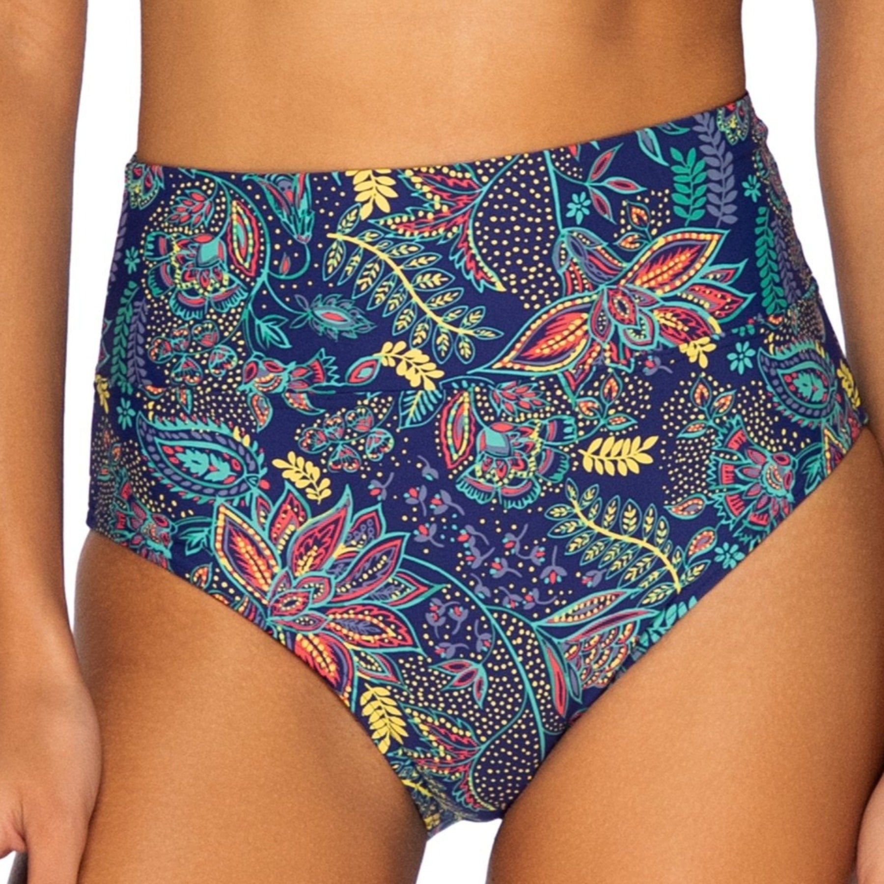 Sunsets Hannah High Waist Bikini Bottom 33B Dreamscape Front