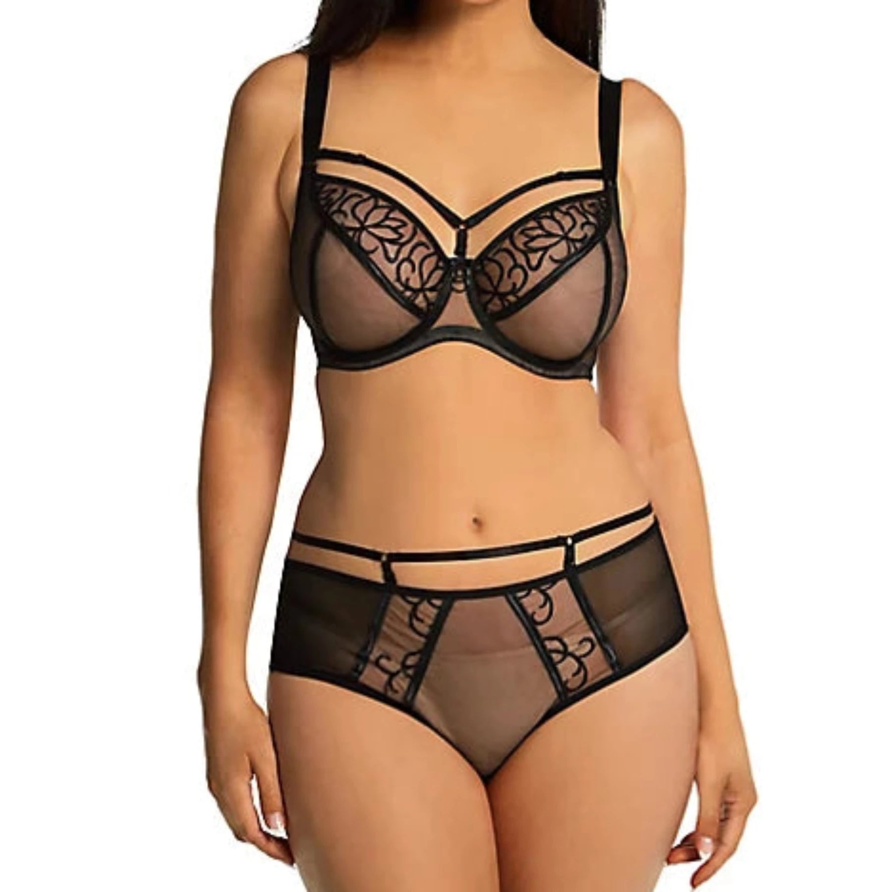 Fit Fully Yours Alexa See-Thru Bra B2151 - Black