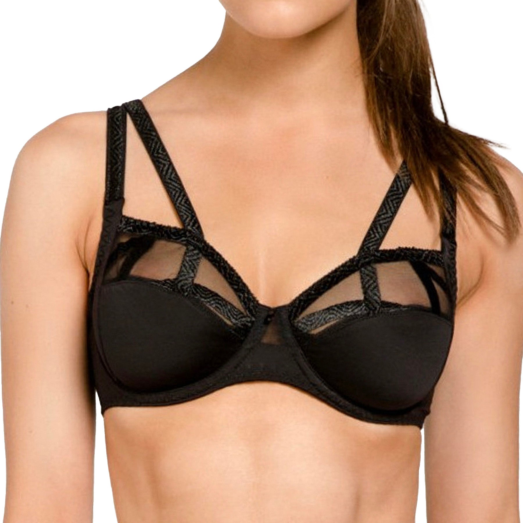 Louisa Bracq Serie Full Cup Wire Bra 47101 Black Front