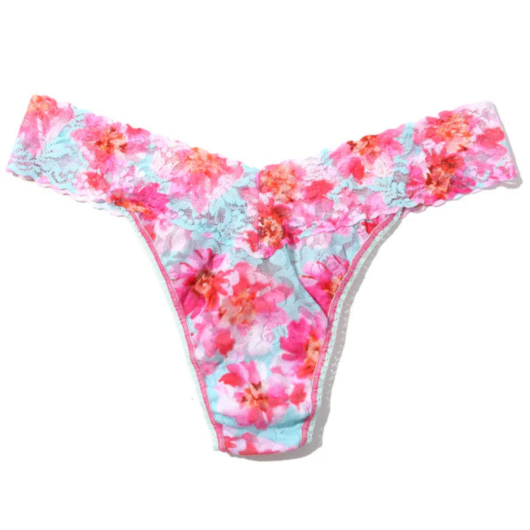 Hanky Panky Printed Signature Lace Original Rise Thong PR4811 - First Bloom (FIBB)