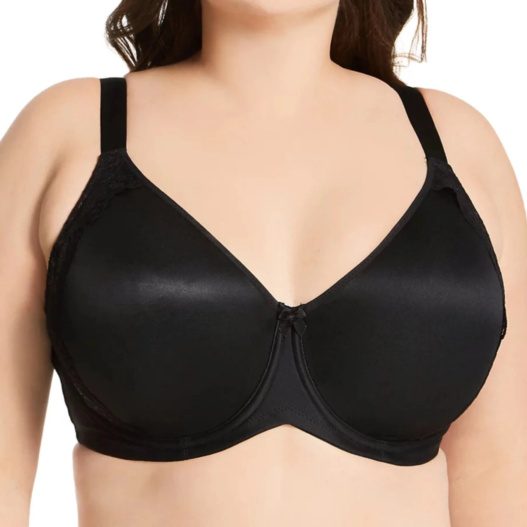 Microfiber & Lace Molded Underwire 2911 - Black